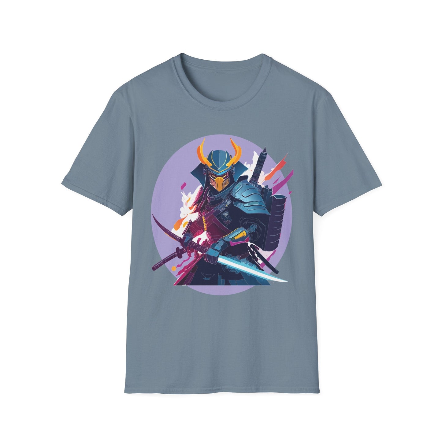 Samurai Shirt Unisex Softstyle Tee 100 Percent Ring Spun Cotton Comfortable Everyday Wear