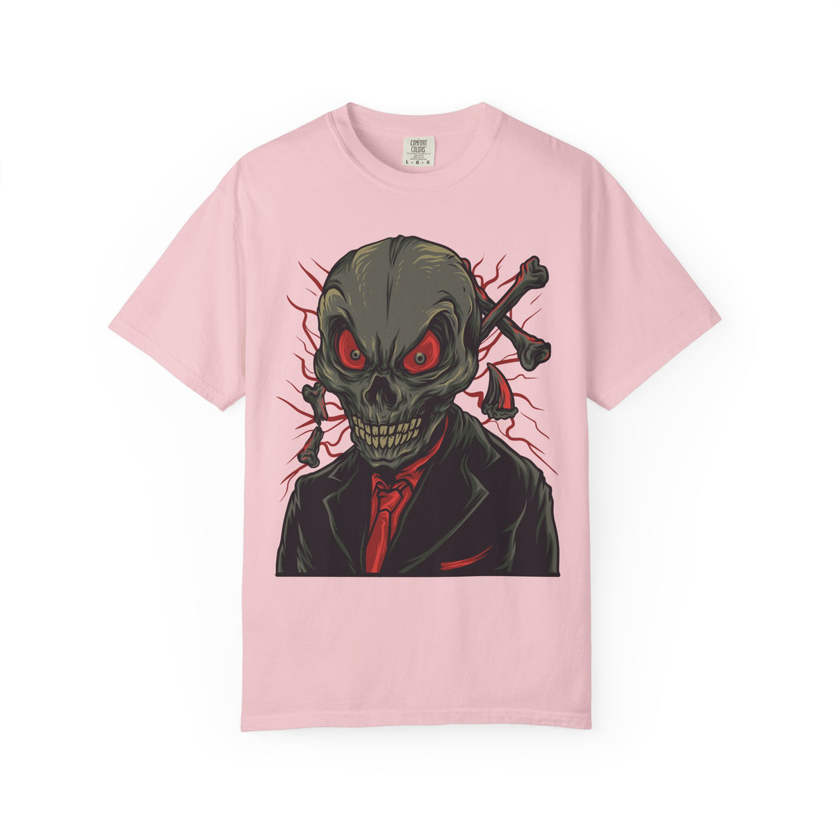 Camiseta unisex de algodón con calavera 