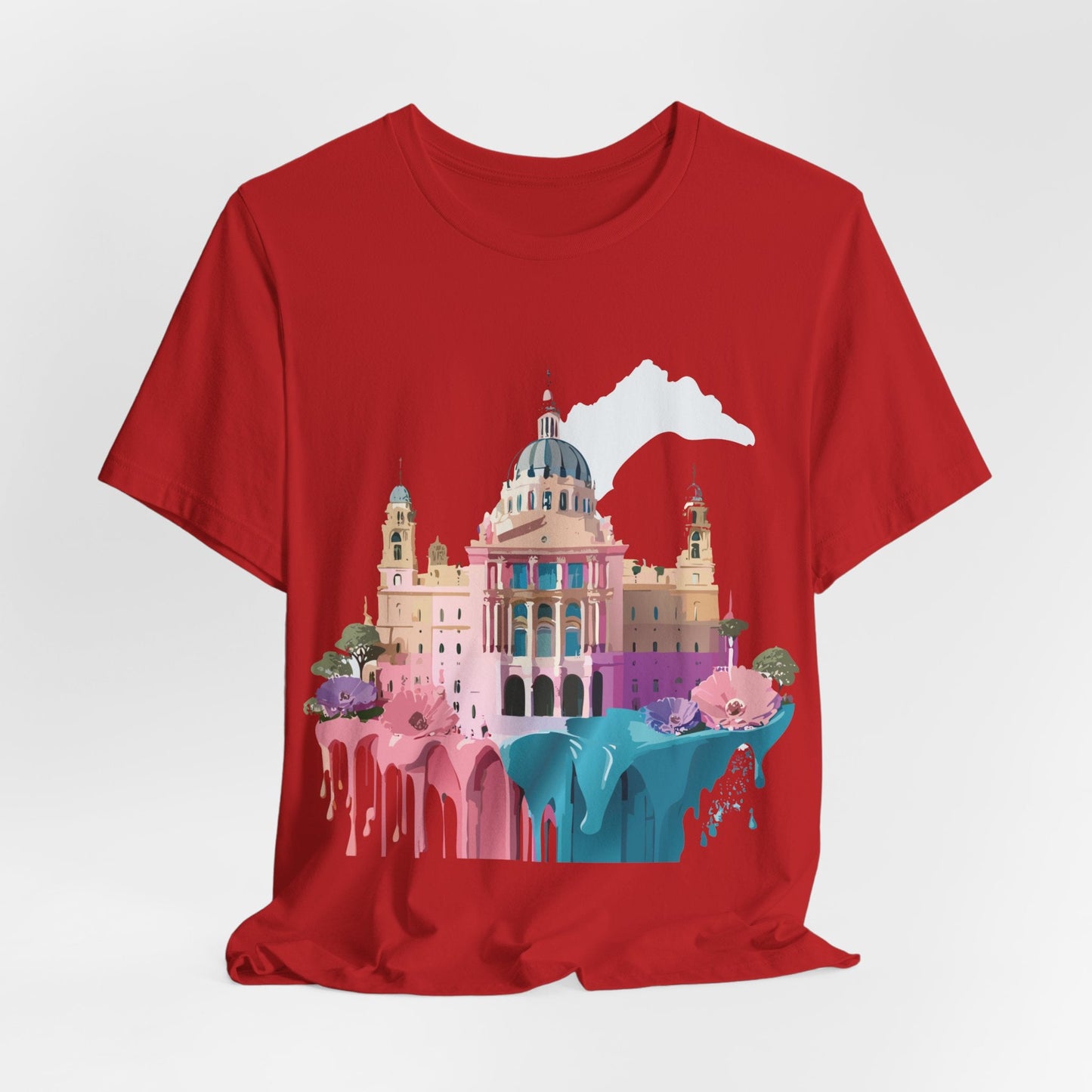 Adelpha Unisex Graphic Tee Madrid Tourist Shirt Vintage Inspired Art Design By Adelpha