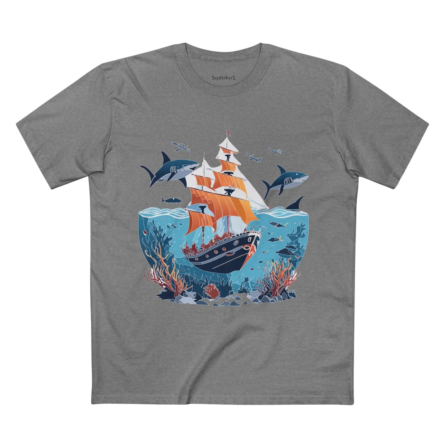 Ocean Coast Graphic Unisex 100 Cotton Staple Tee 22
