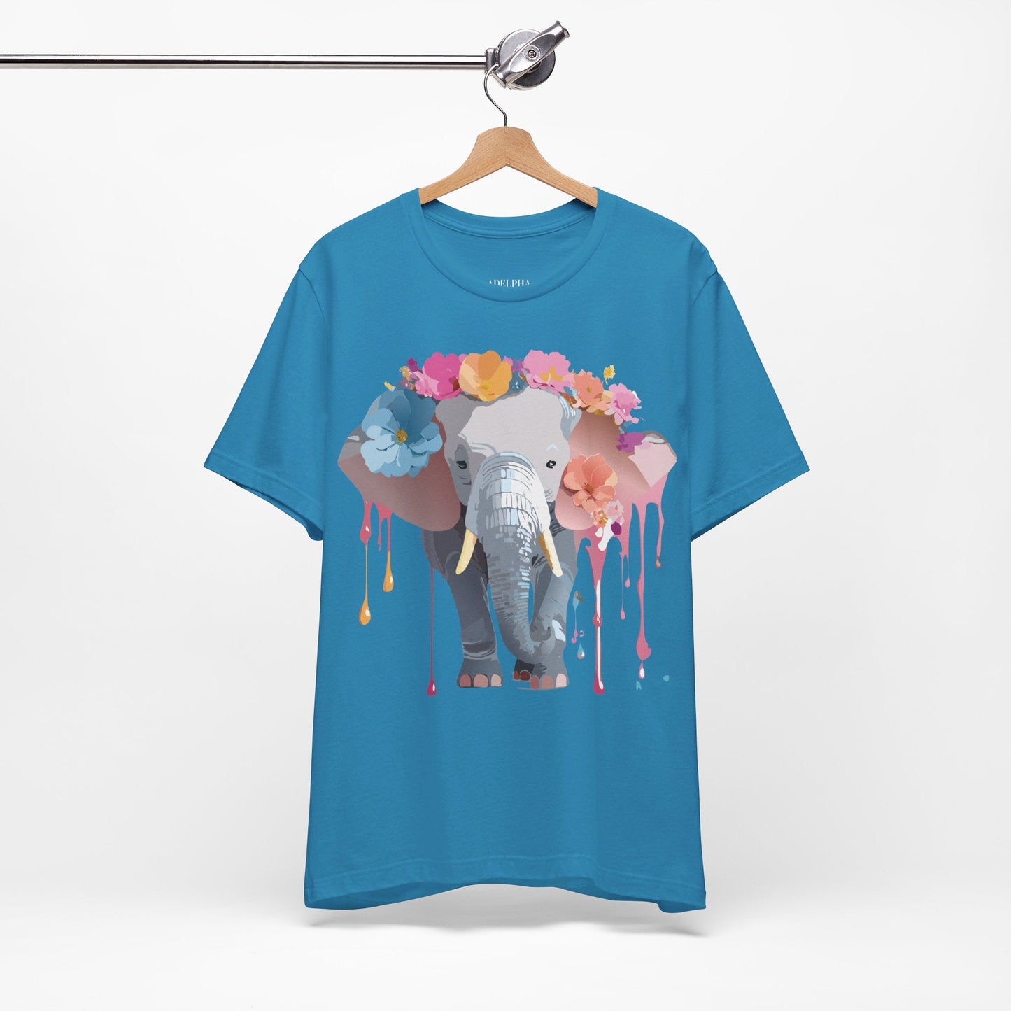 Vintage Inspired Adelpha Elephant Graphic T Shirt Unisex Short Sleeve Premium Artwork