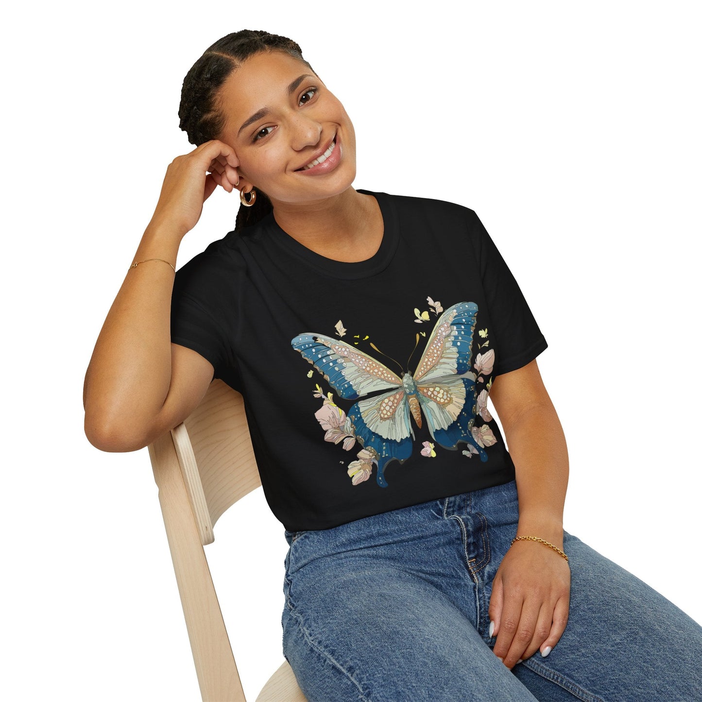 Butterfly Shirt Unisex T Shirt Monarch Butterfly Softstyle Gildan 100 Cotton Tee