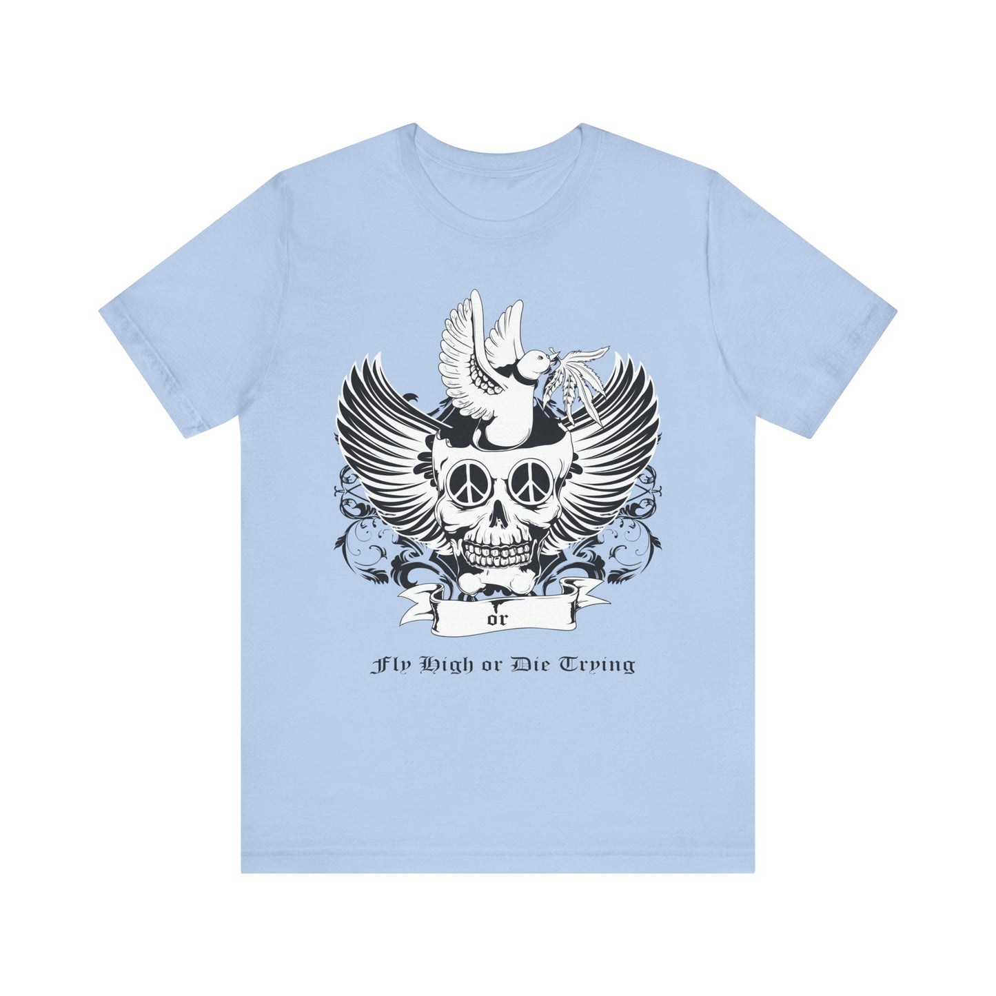 Bird Skull Graphic Design Tee, Skull Shirt, Vintage Tees, Art Design T-Shirt, Vintage Graphic Tee, Art Shirts with Skulls