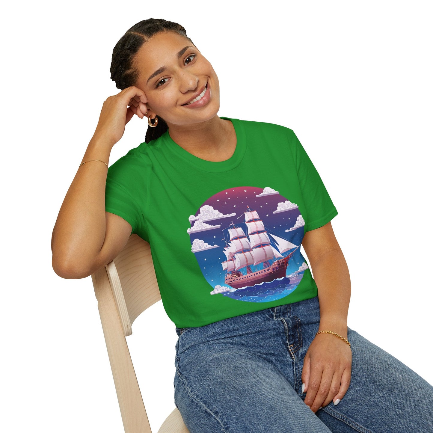 Ship T Shirt Frigate T Shirt Vessel Tee Shirt Unisex Softstyle 100 Percent Ring Spun Cotton