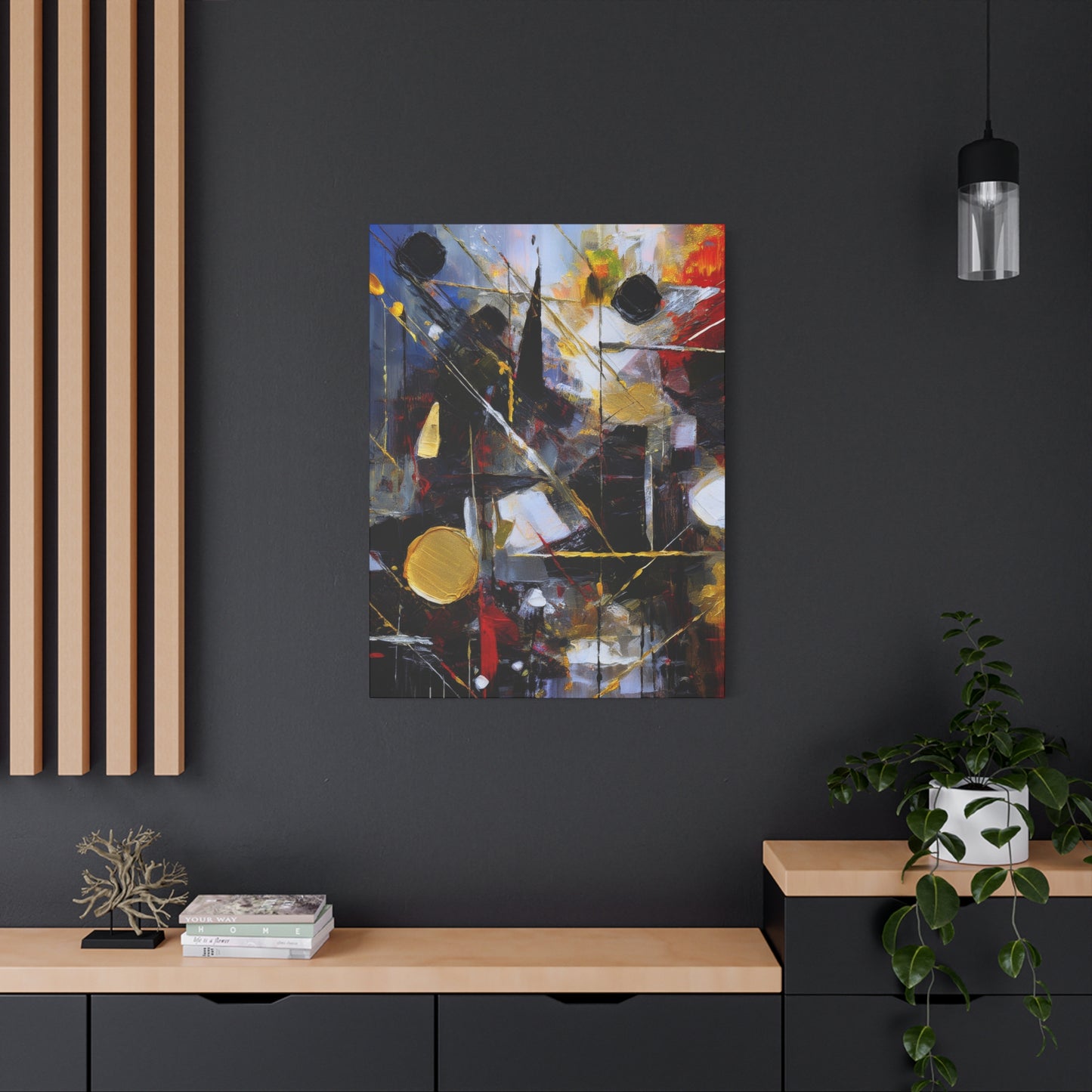 Abstract Oil Painting Print Canvas 20x24,20x30,24x30 24x32,24x36,30x40 32x48,36x48,40x60 Pine-Wood Inner Frame ABS-195