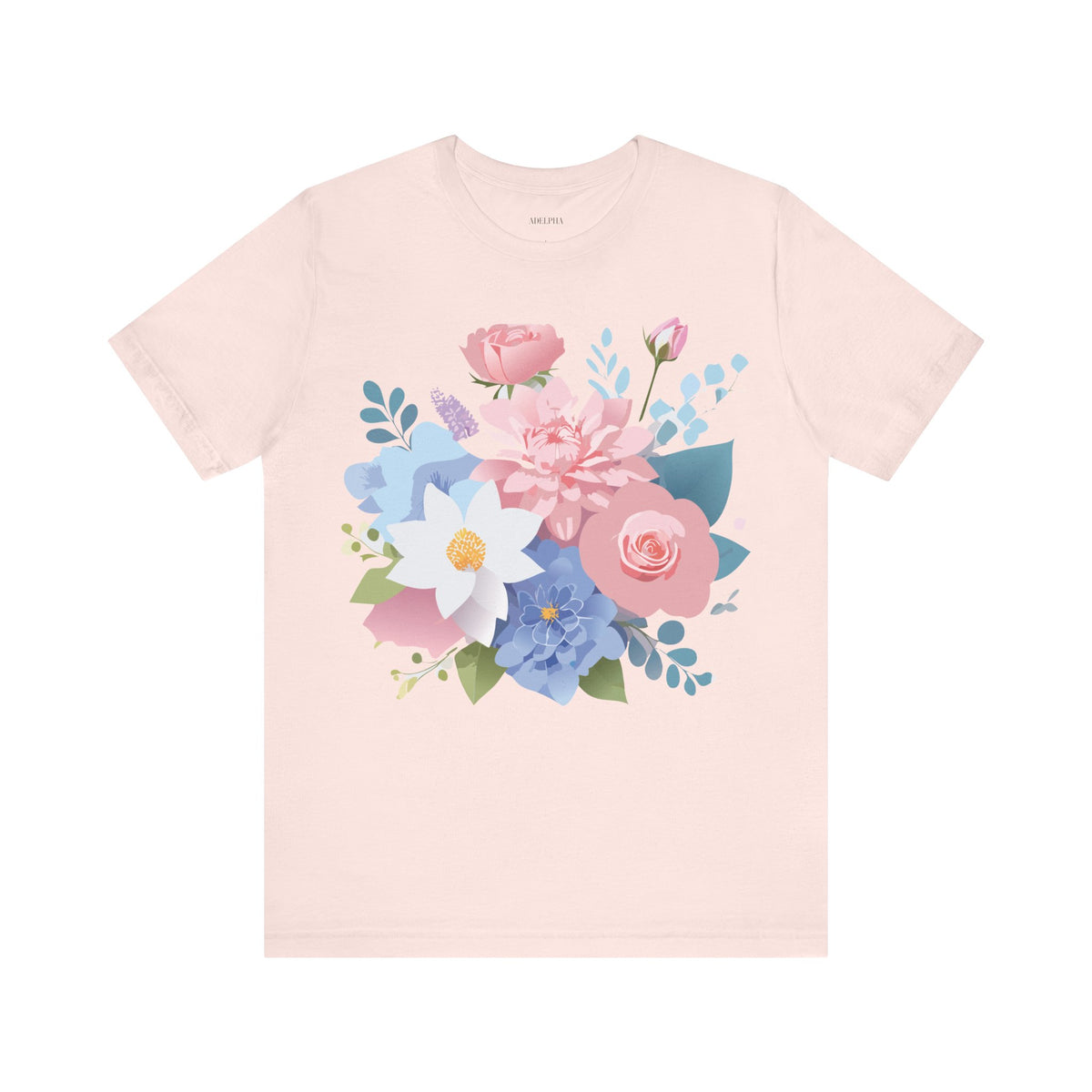 Floral Graphic Tee Shirt - Bella+Canvas Unisex 100 Cotton 31
