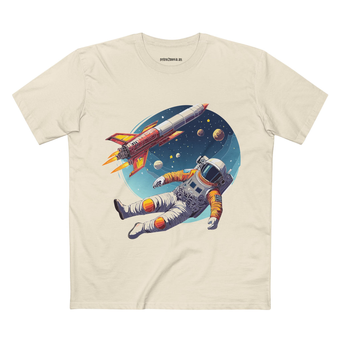 Cosmos Astronaut Graphic Tee Staple Unisex 100 Cotton Tee Shirt - CS-9