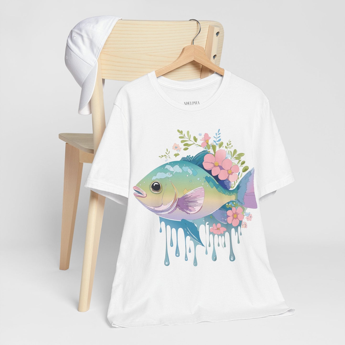 Fish Graphic Unisex 100 Cotton Vintage Artwork Tee 1