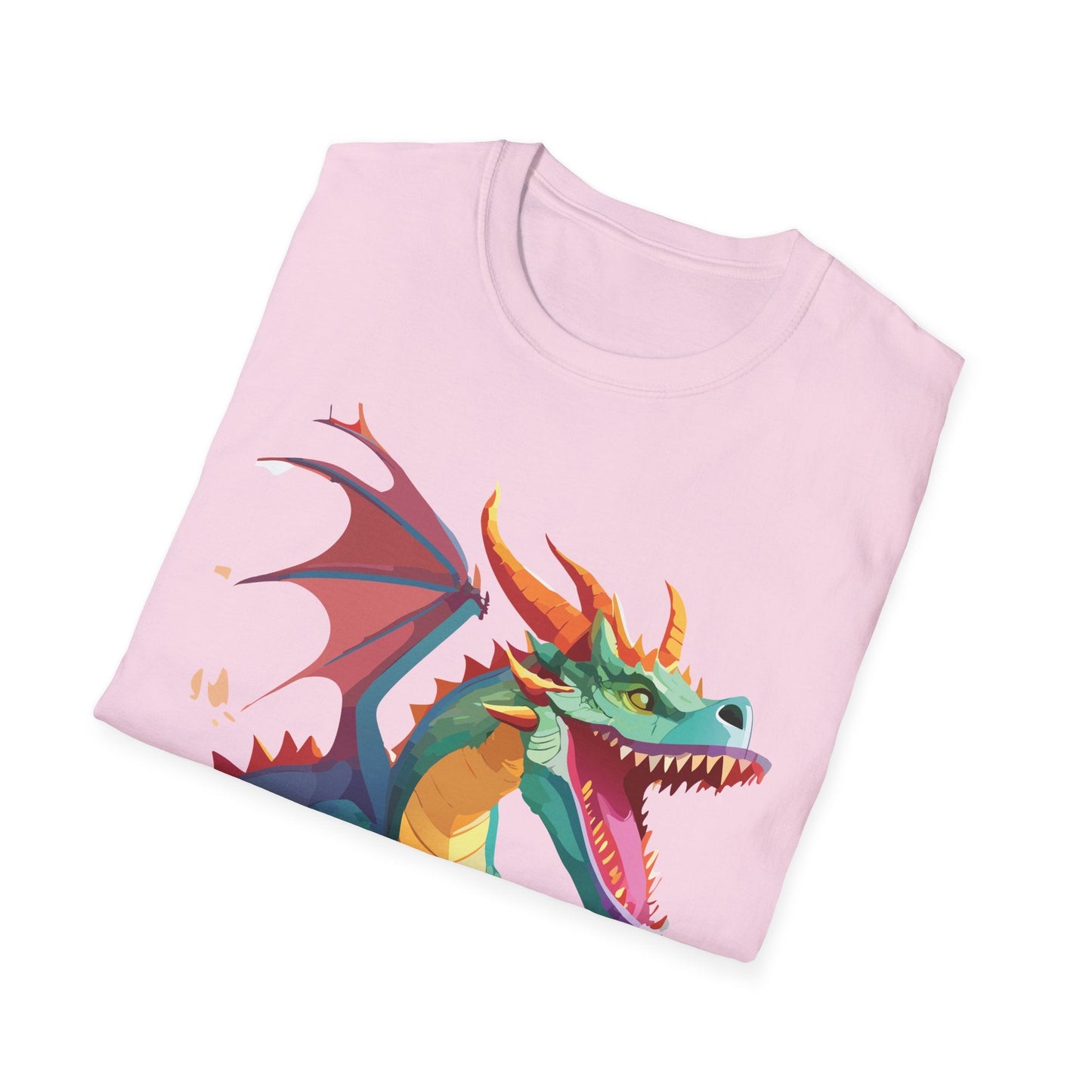 Dragon Graphic T Shirt Unisex Softstyle Cotton Tee Dragon Art Shirt For Men Women