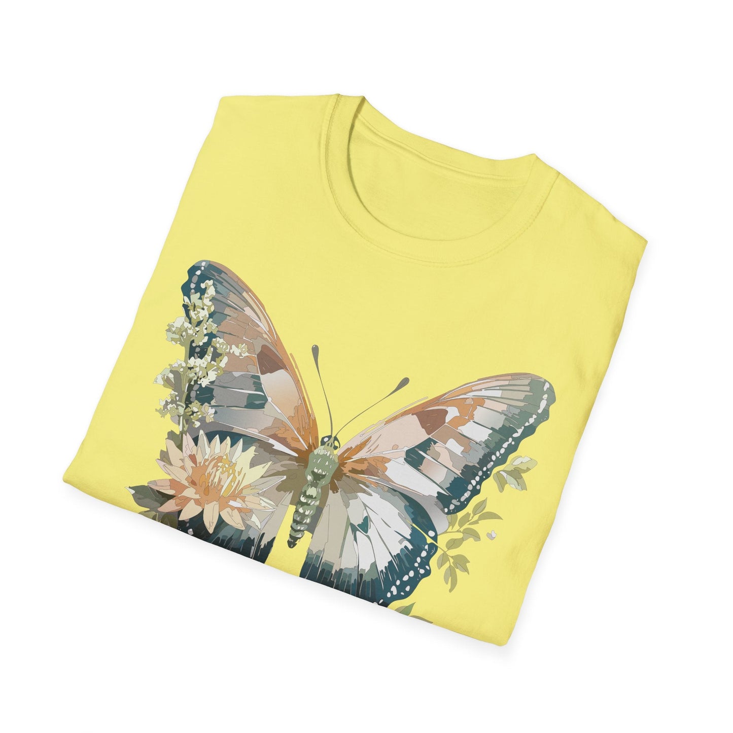 Unisex Butterfly Shirt Monarch Butterfly Tee Softstyle Gildan 64000 100 Cotton Breathable