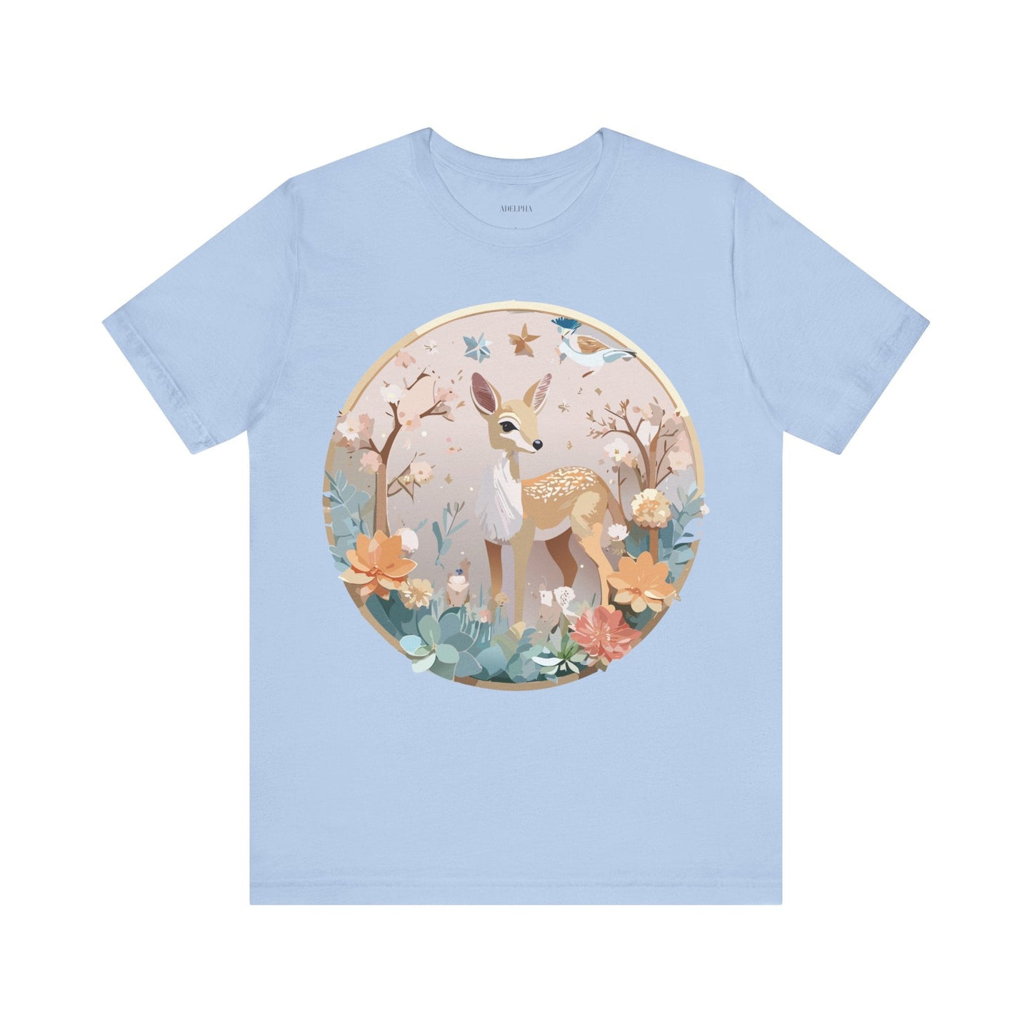 Medallion Graphic Unisex 100 Cotton Vintage Animal Medal Artwork Tee 9