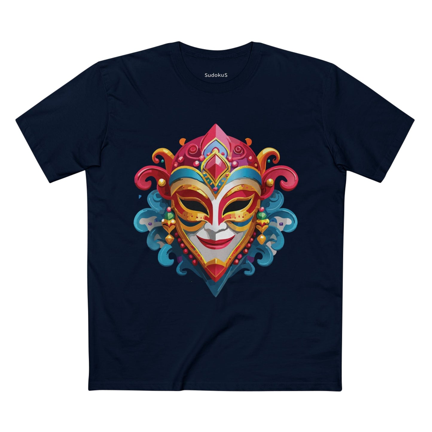 Mask Graphic Unisex 100 Cotton Staple Tee 21