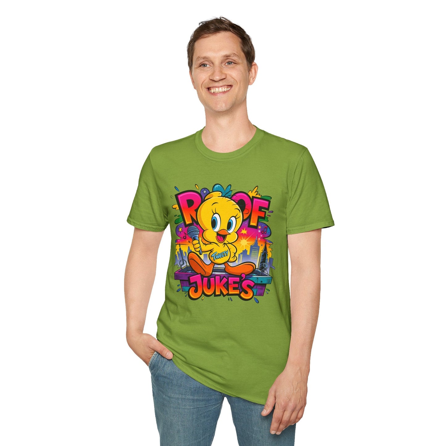Unisex Cartoon T Shirt With Animation Design Versatile Funny Animals Tee Shirt Gildan Softstyle
