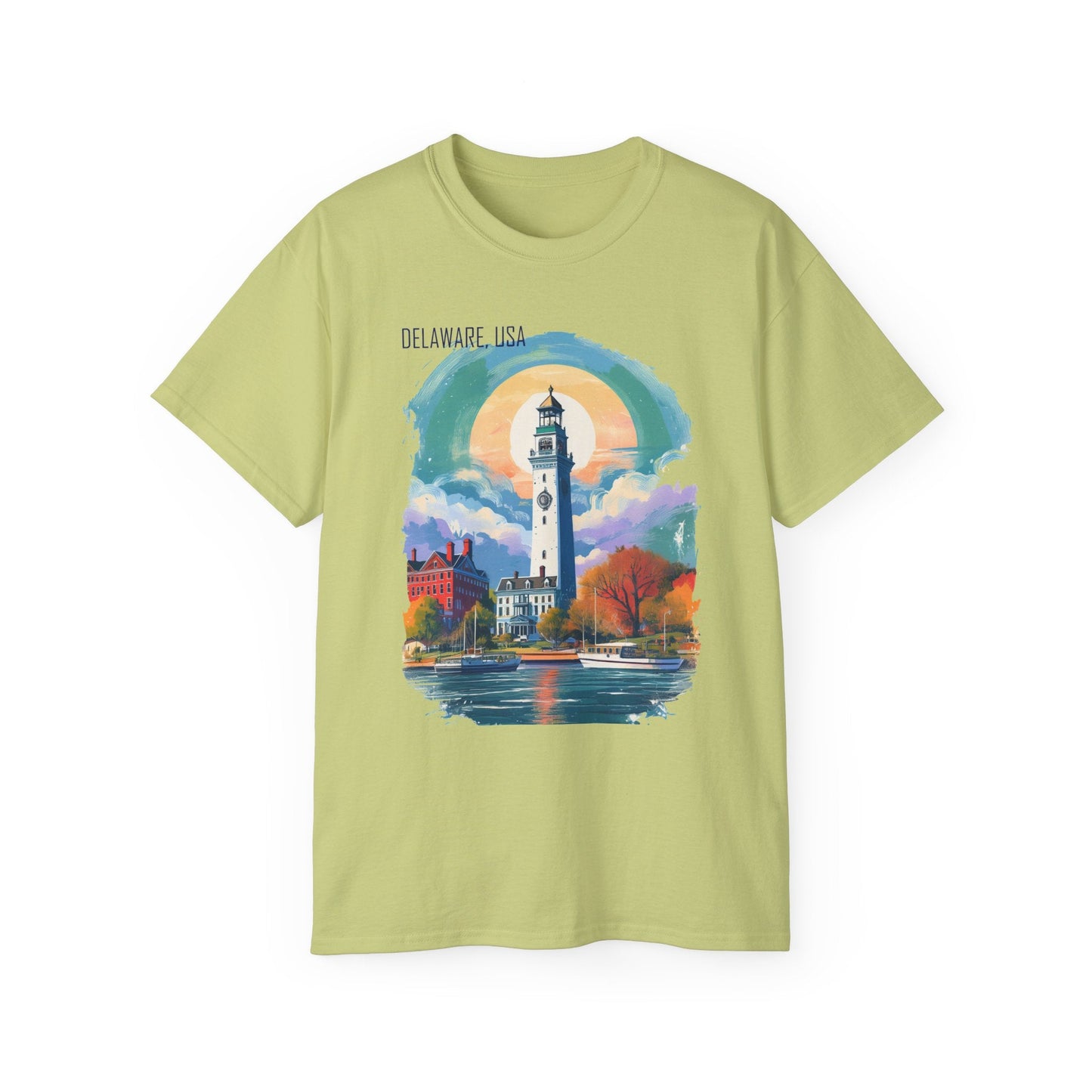 Delaware Graphic Unisex Cotton T‑Shirt 1