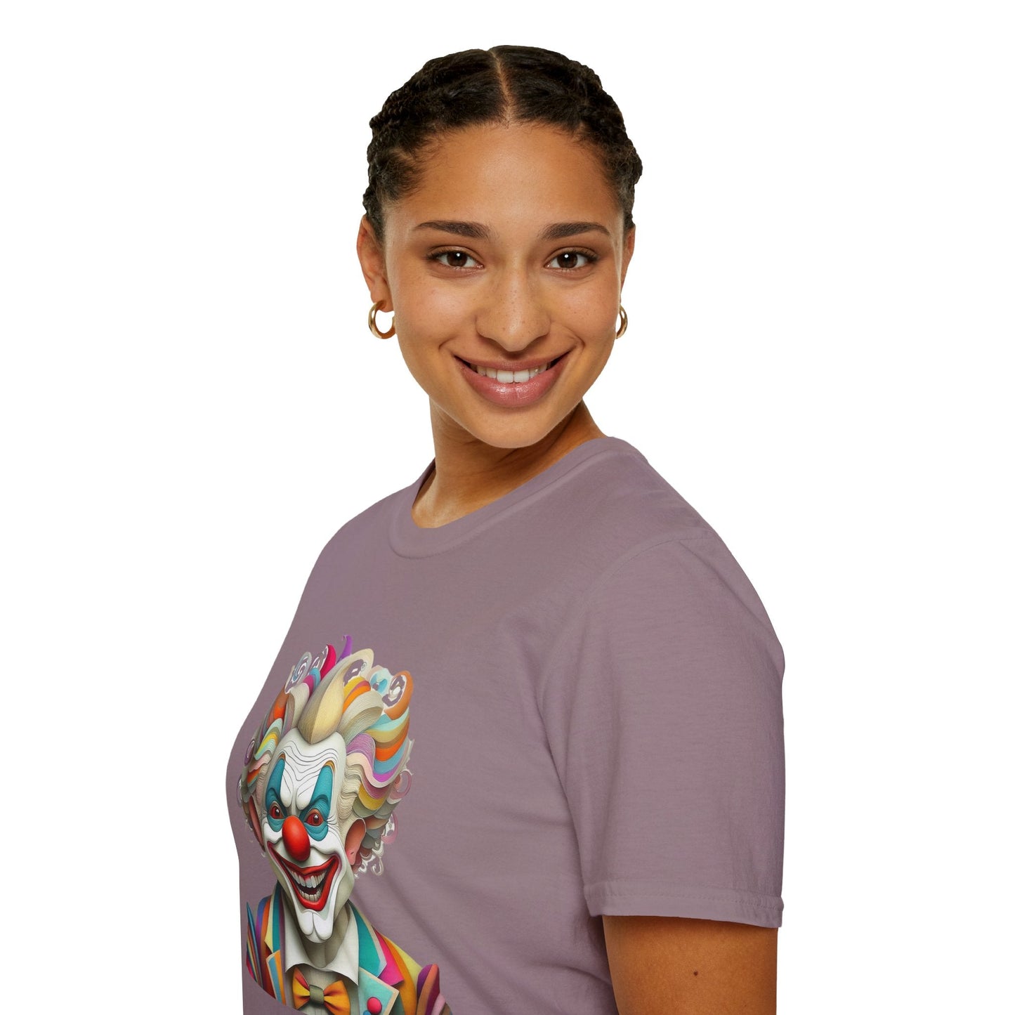Clown Shirt Unisex T Shirt With Funny Man Circus Motif And Scary Man Design Graphic Print