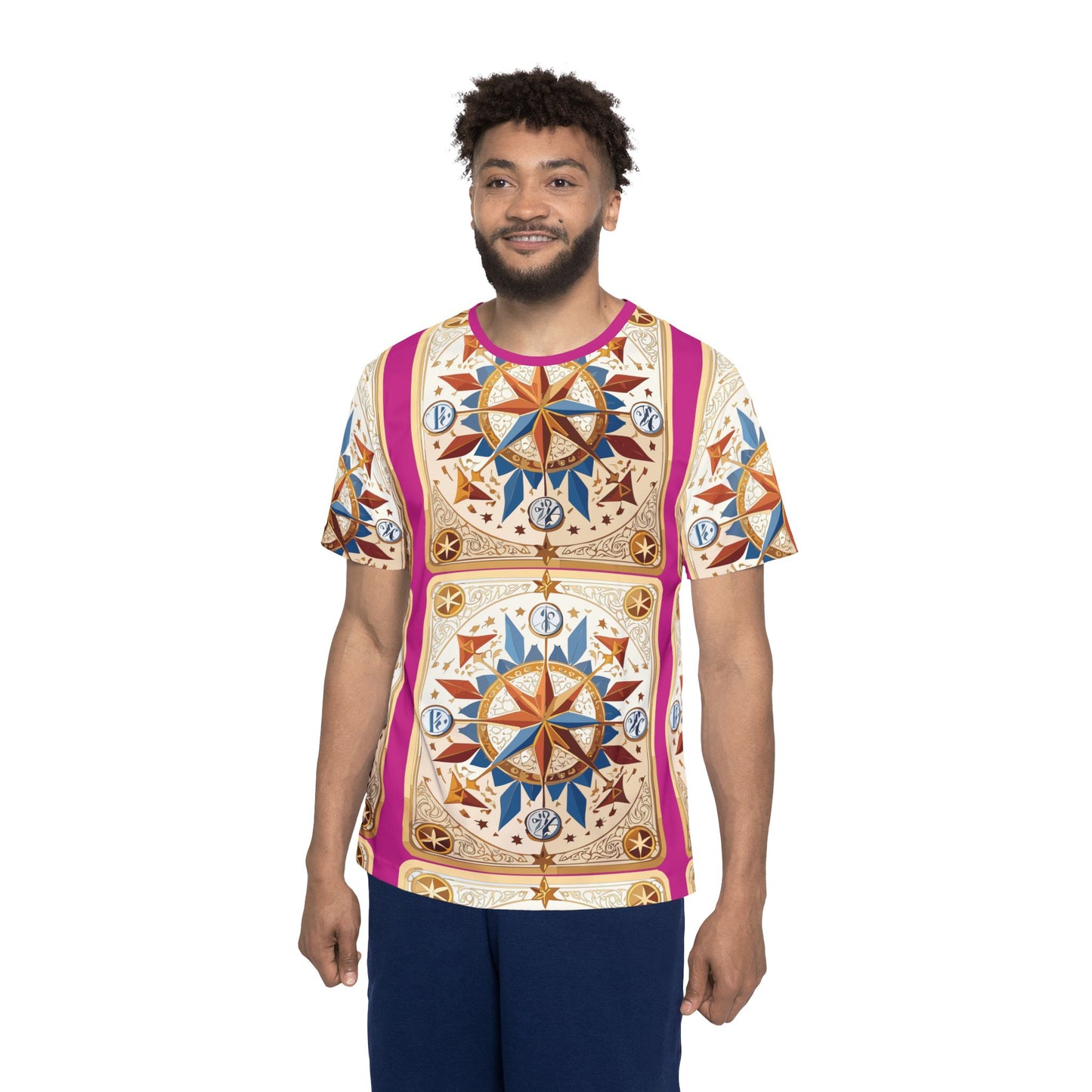 7-Card Deck Graphic T-Shirt, Art Design Poly Shirt, All Over Print Graphic Tee, Playing Cards T-Shirt, Playing Cards Tees