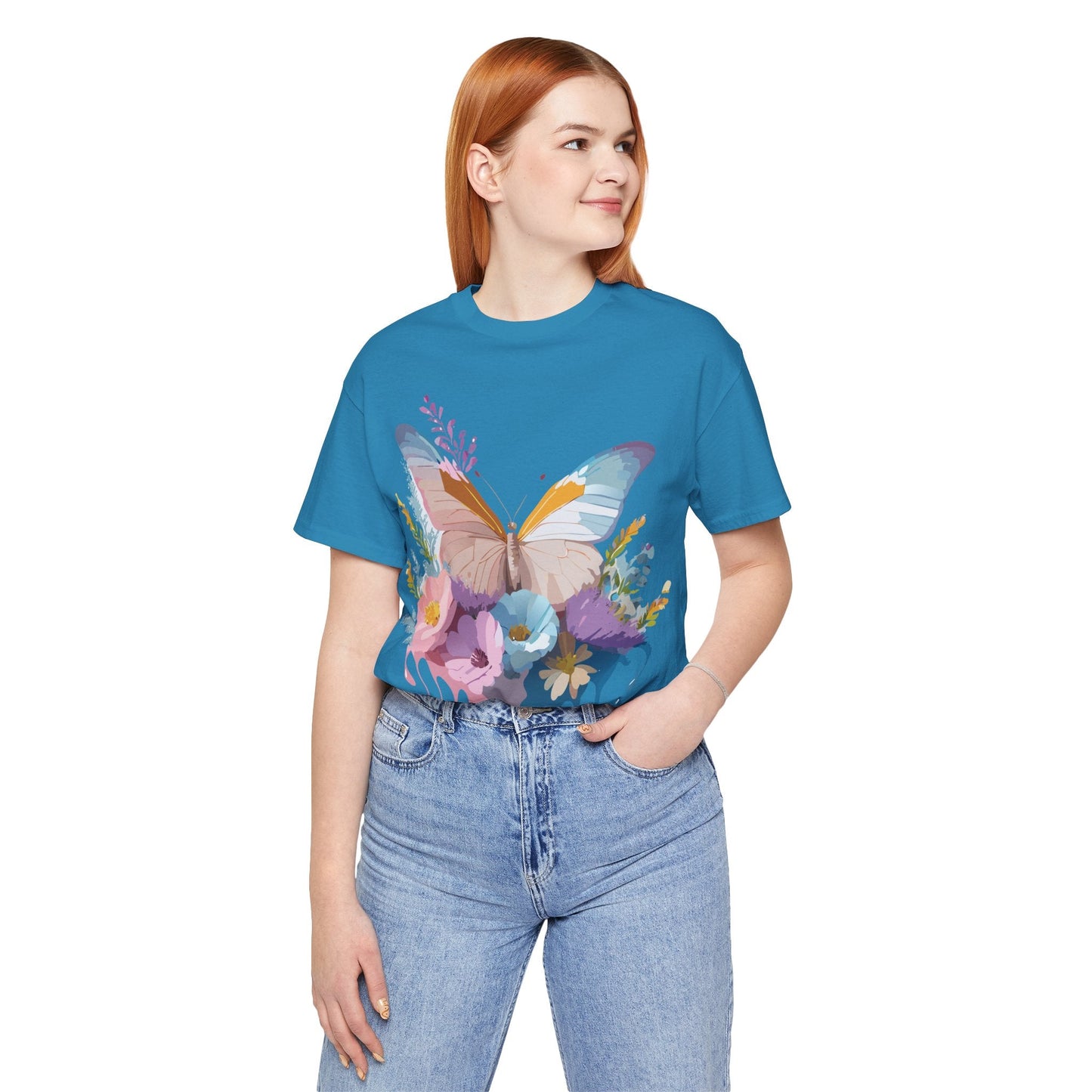 Butterfly Graphic T Shirt Unisex Adelpha Vintage Art Design Tee