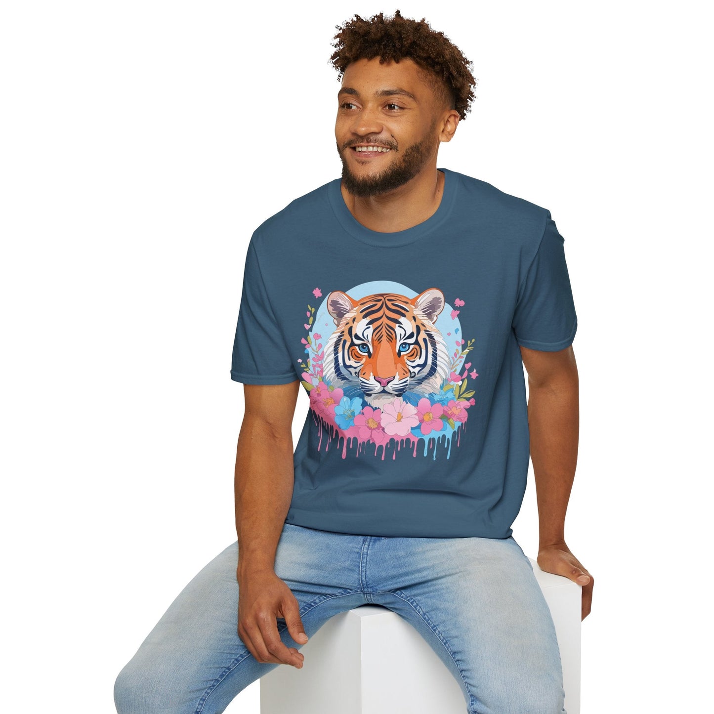 Tiger Shirt Unisex Softstyle T Shirt Gildan 64000 Animal Tee