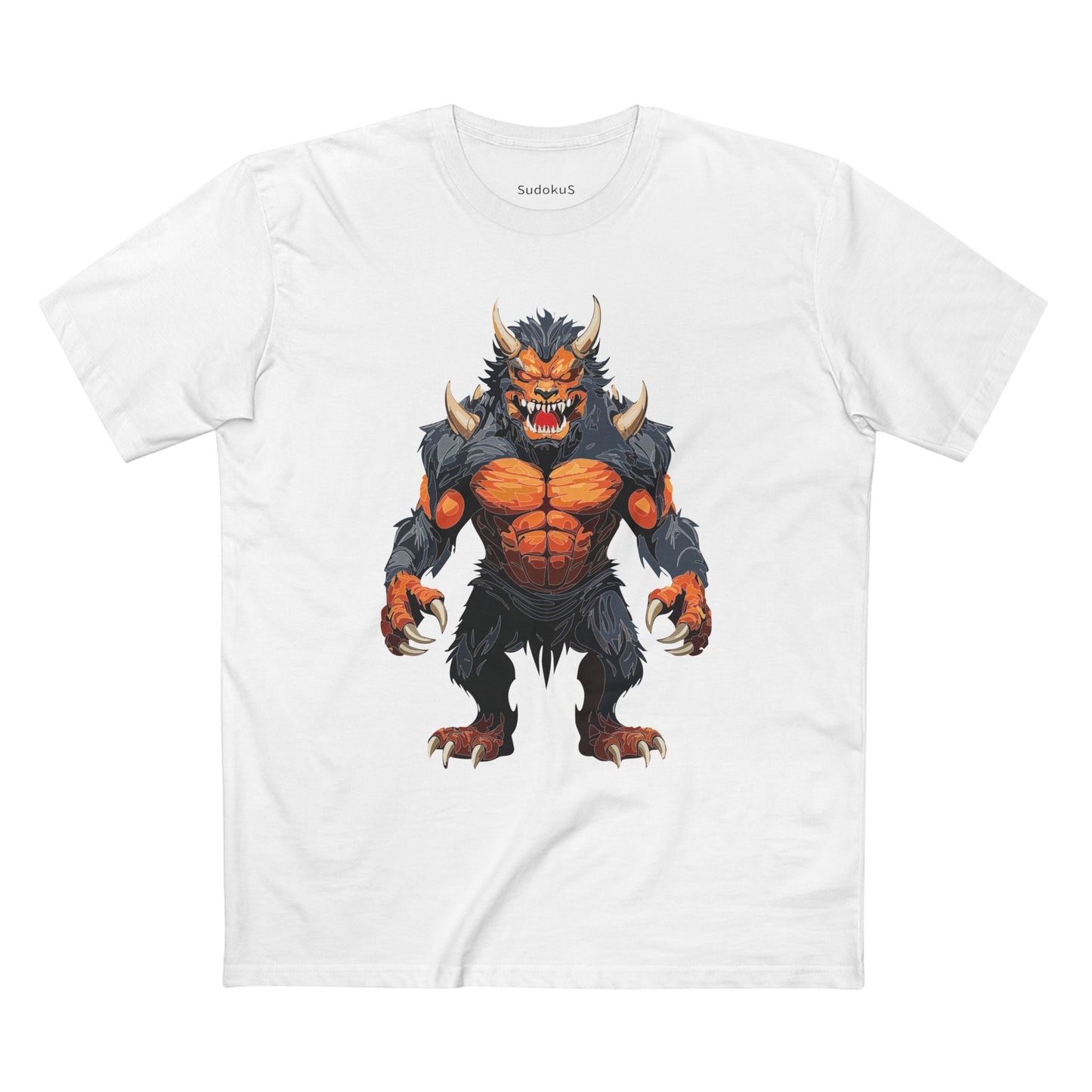 Cartoon Monsters Graphic Unisex 100 Cotton Staple Tee 7