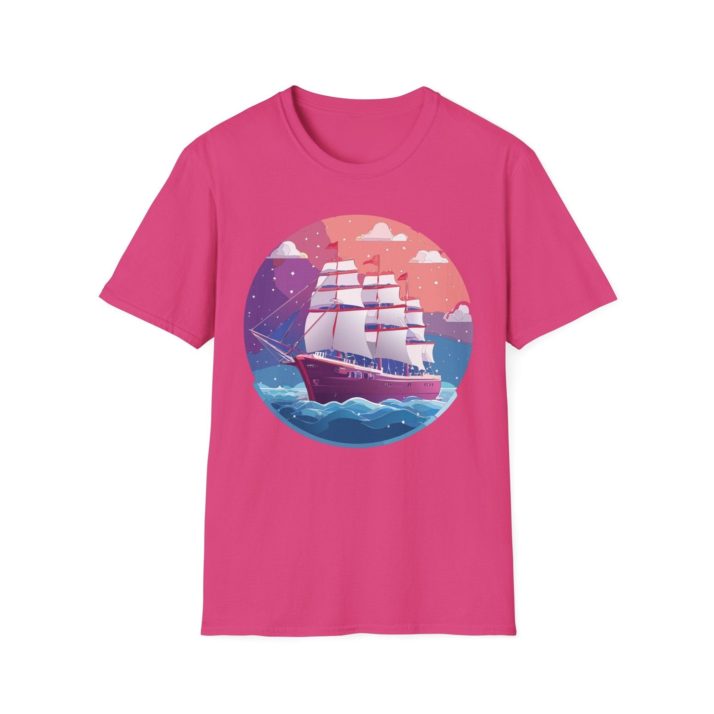 Unisex Gildan Softstyle 64000 T Shirt Ship Frigate Vessel Tee For Maritime Enthusiasts