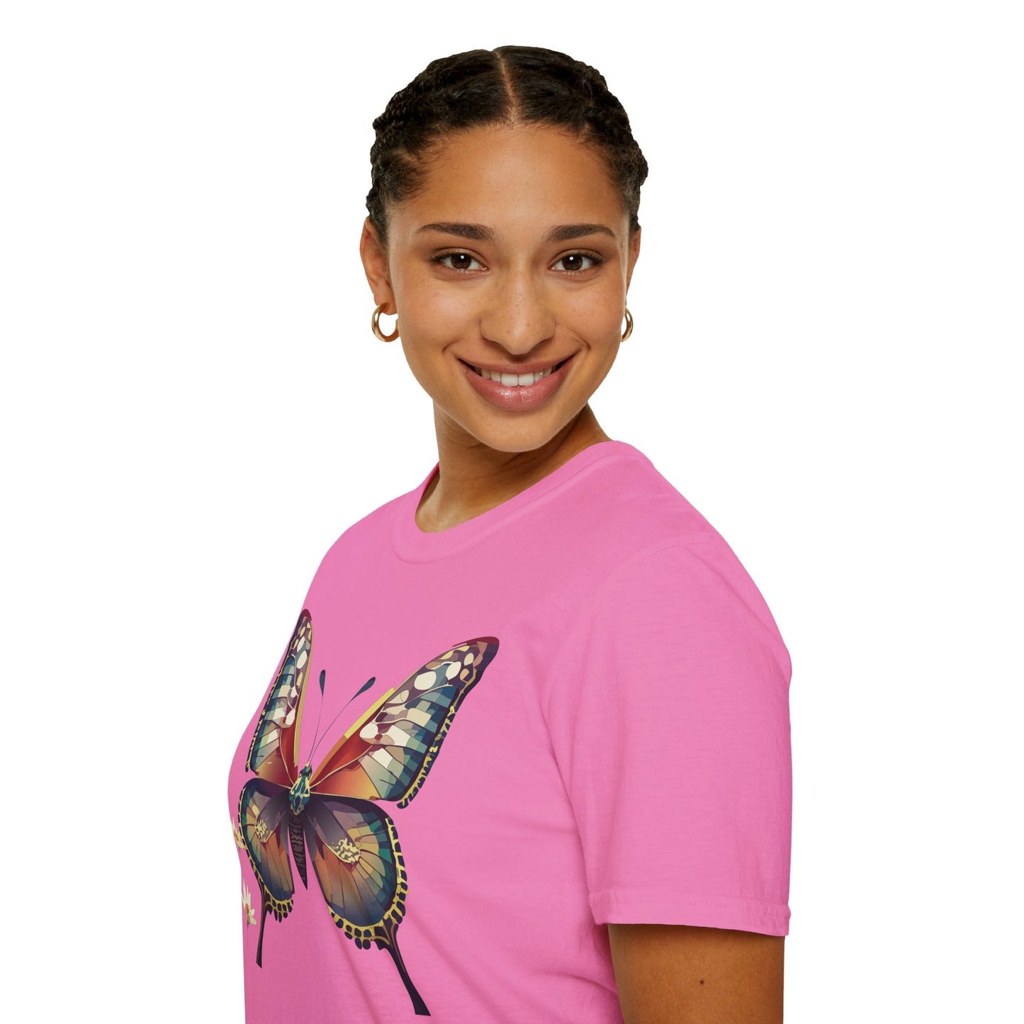 Unisex Butterfly Monarch Shirt Softstyle Tee Gildan 64000 Short Sleeve For Everyday Comfort