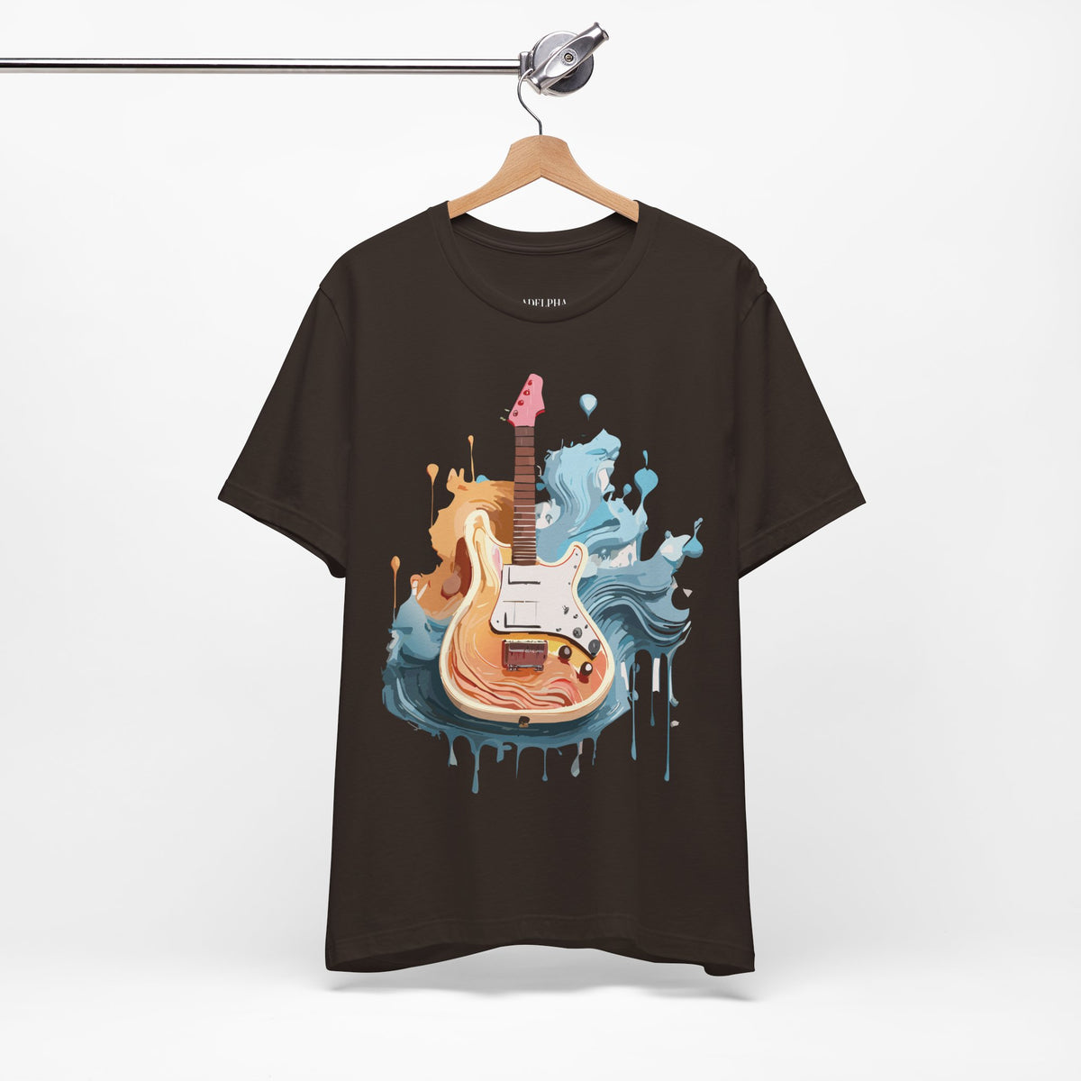 Music Graphic Unisex Cotton Bella+Canvas Tee with Art Design n160
