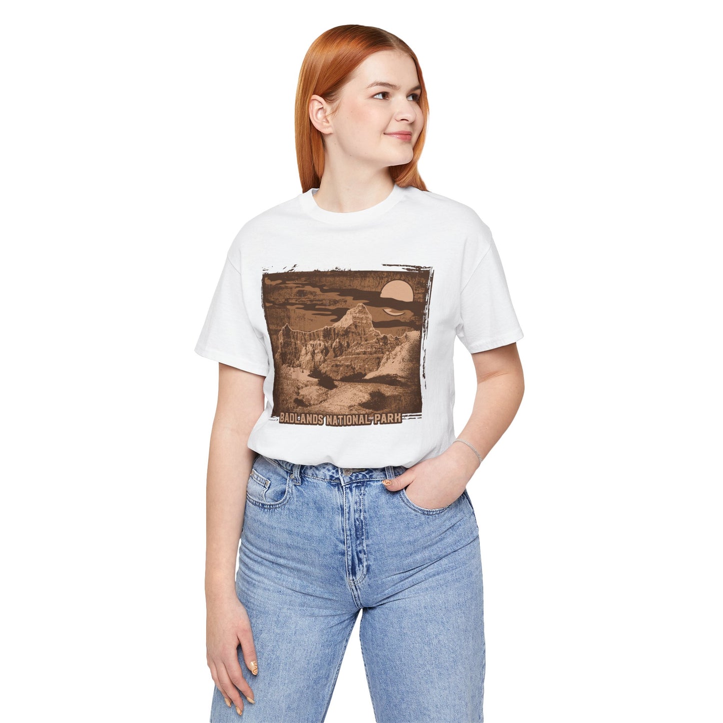 Badlands Retro Poster Graphic Design Tee, Badlands Shirt, Vintage Tees, Art Design T-Shirt, Graphic Tee, Retro Art Shirts