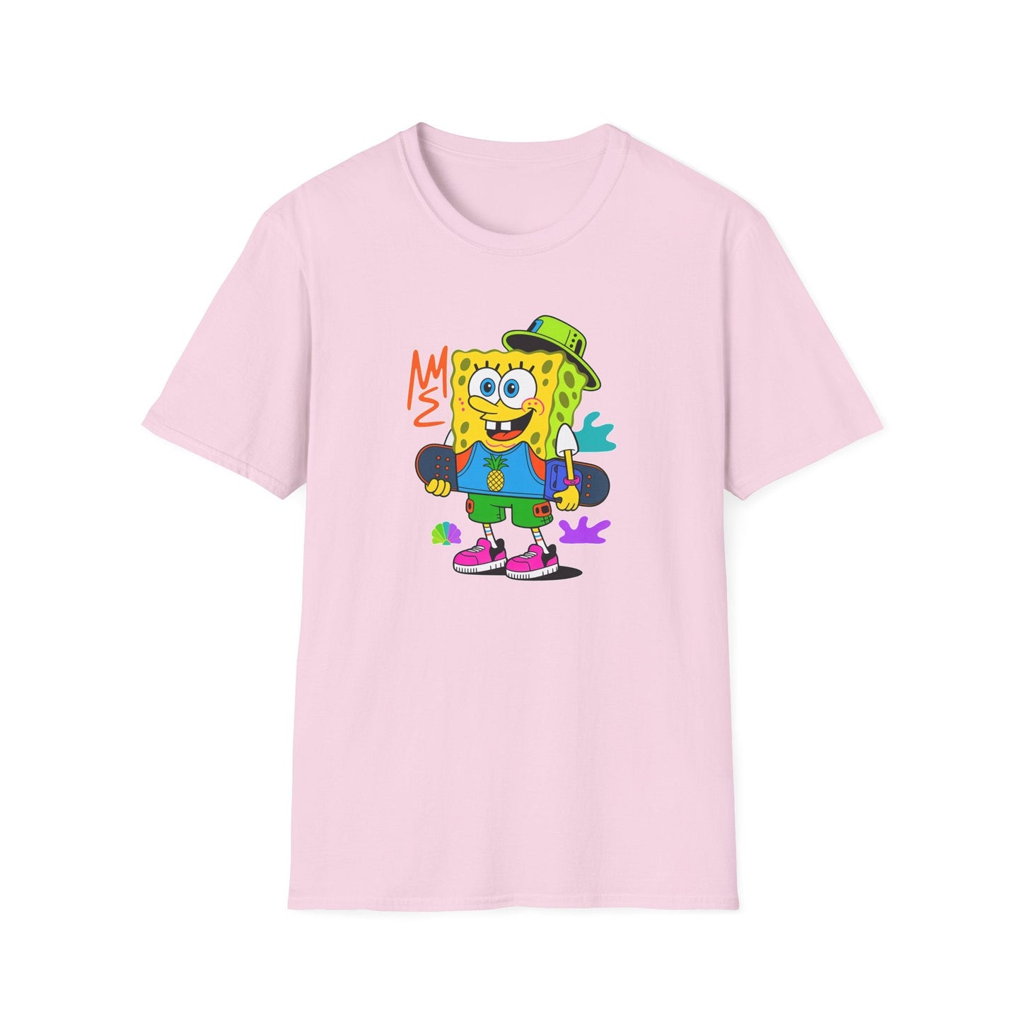 Unisex Cartoon T Shirt With Animals Animation Tee Softstyle Gildan 64000 Cotton Fabric