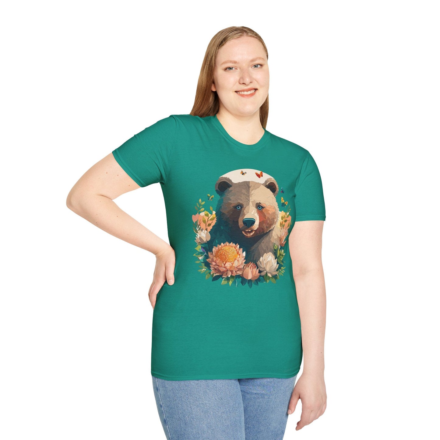 Bear T Shirt Unisex Teddy Bear Shirt Softstyle 100 Percent Ring Spun Cotton Tee Essentials