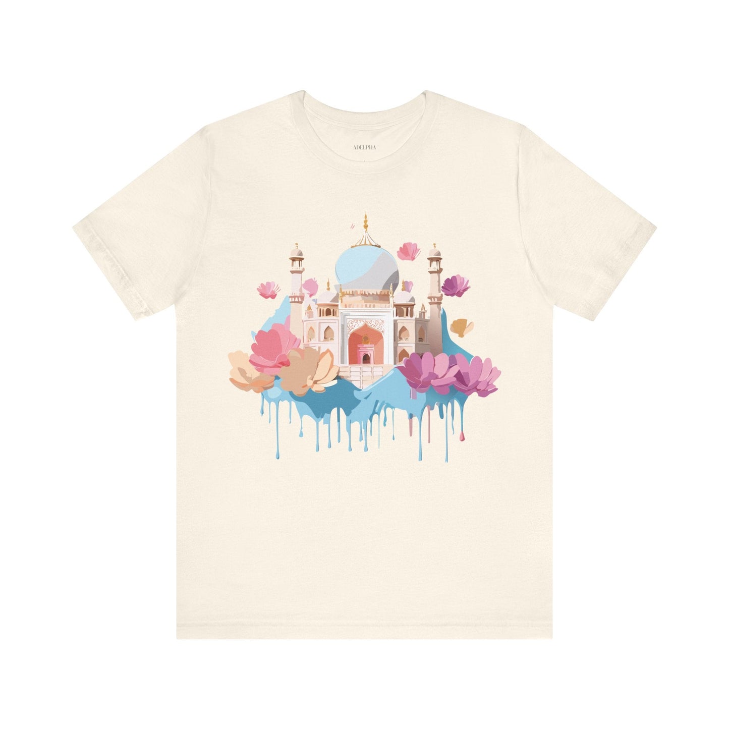 Tourist Shirt Taj Mahal Graphic Tee Unisex Short Sleeve Art From Adelpha Vintage Inspired