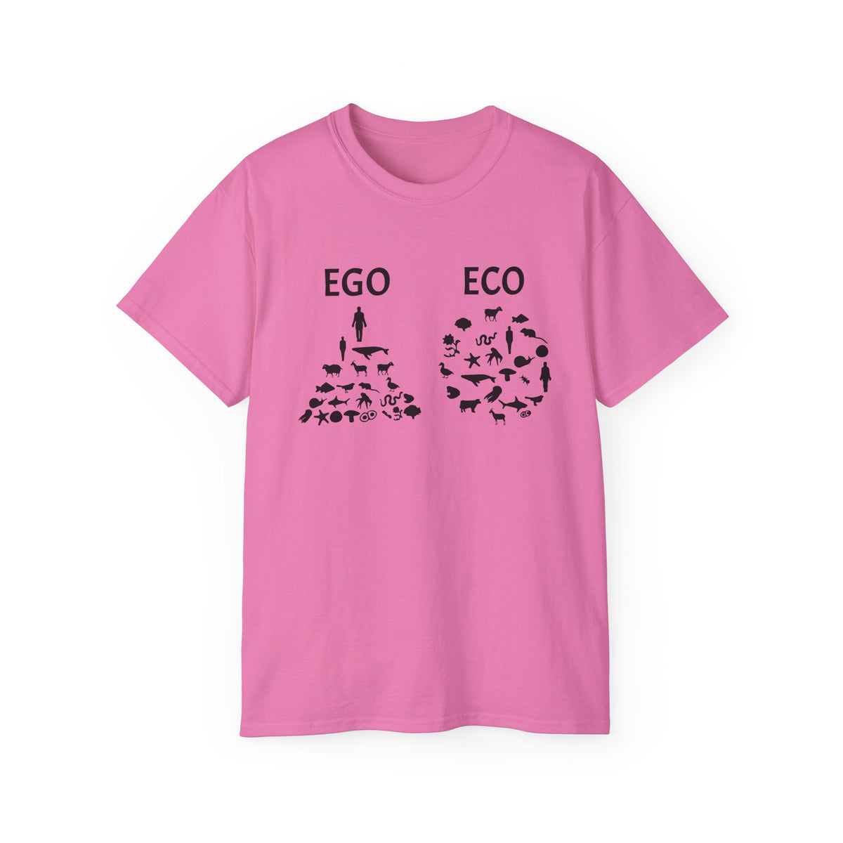 EGO vs ECO graphic tee | Environmental conservation shirt