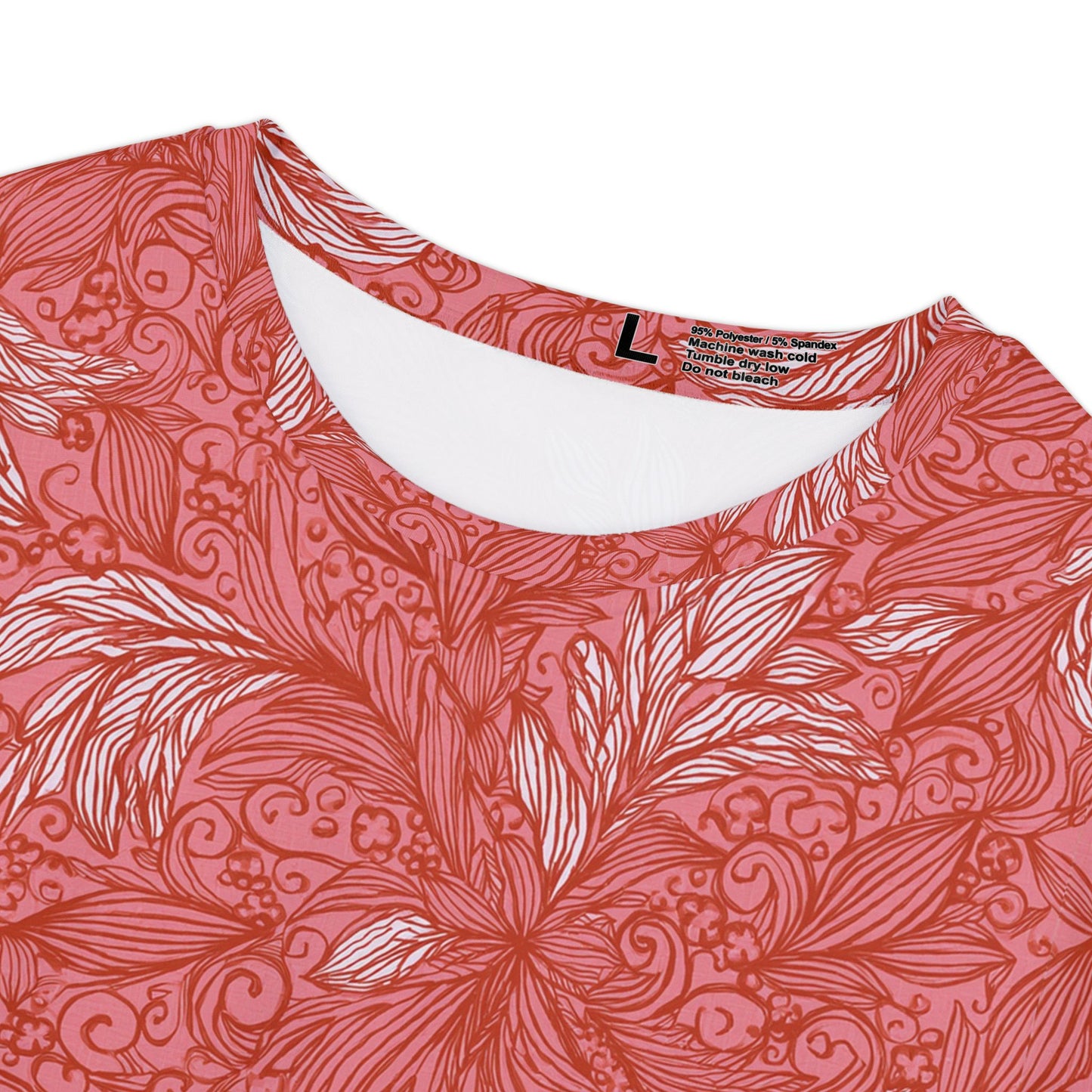 Women Poly Span T-Shirt with Floral Print