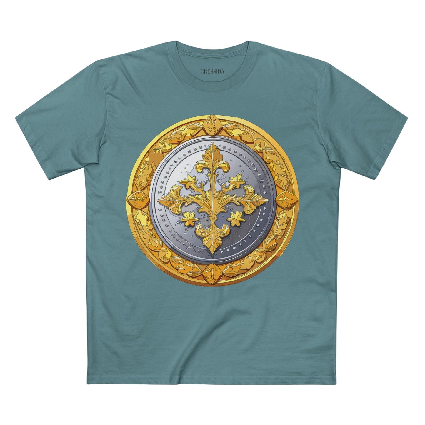 Antique Gold Coin Graphic Design T-Shirt Unisex 100 Cotton With Golden Print Artwork Tee 21