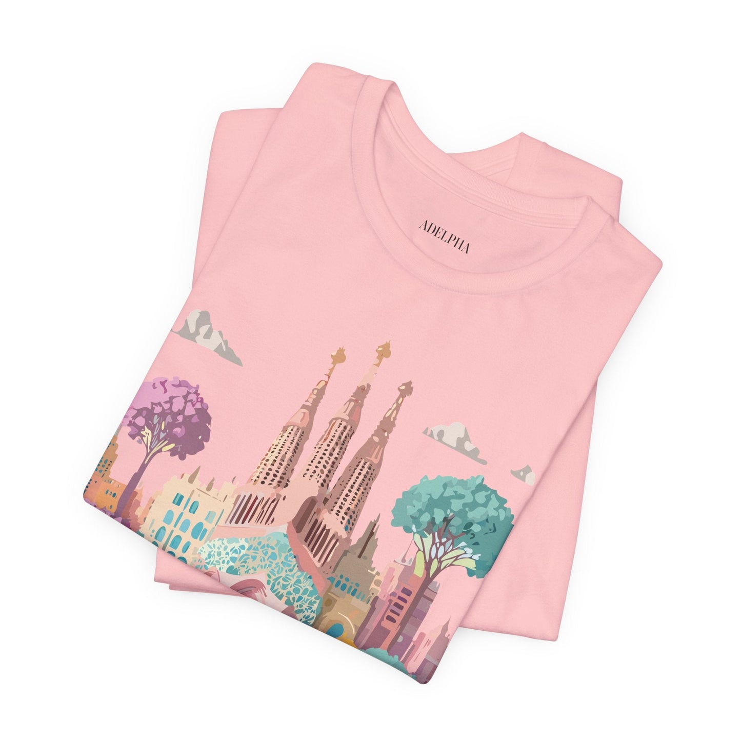Unisex Graphic Tee With Original Vintage Inspired Artwork By Adelpha Barcelona Style