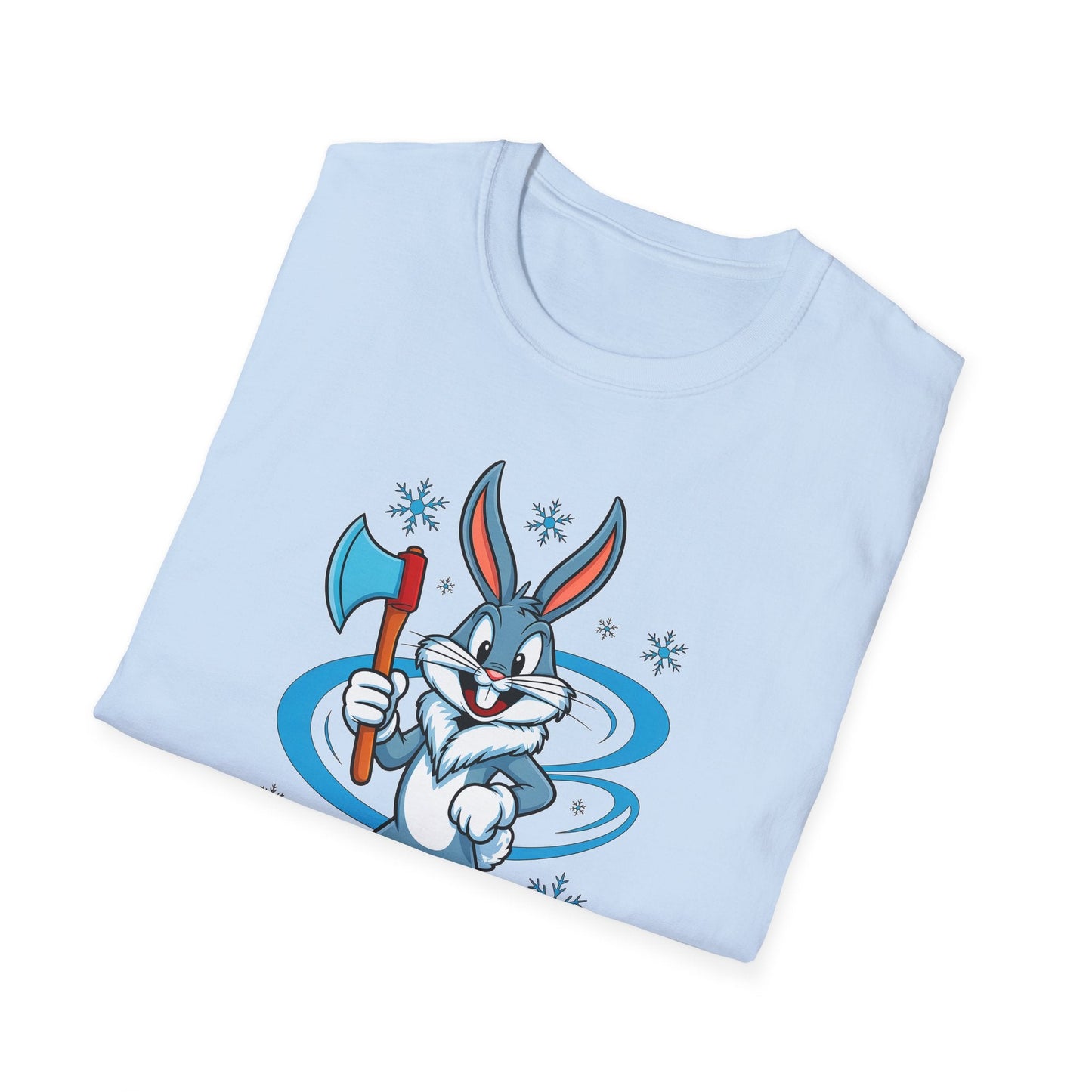 Bugs Bunny T Shirt Cartoon Print Unisex Softstyle Tee Gildan 64000 100 Percent Cotton