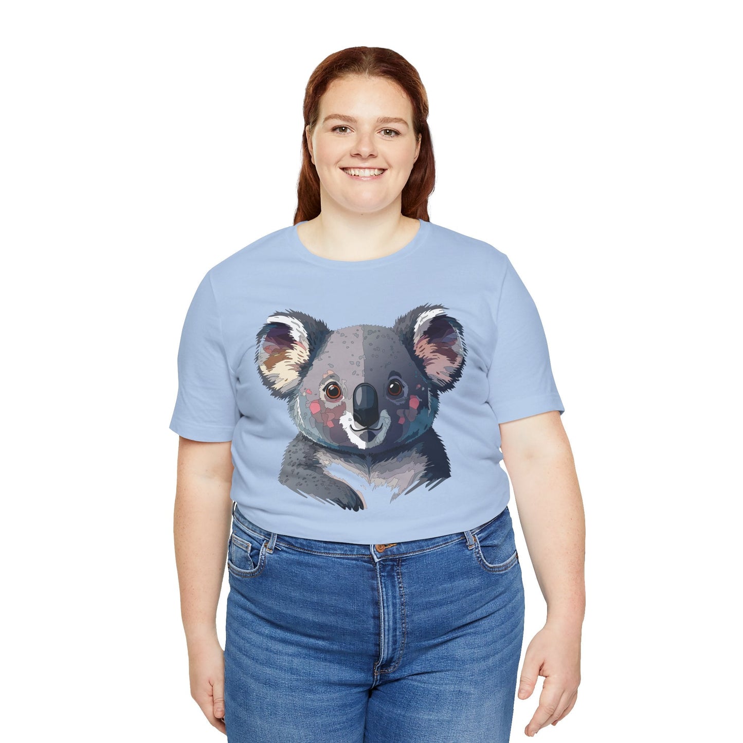 Unisex Animal Shirt With Animal Art Design Tee Wild Animals Short Sleeve Jersey Cotton