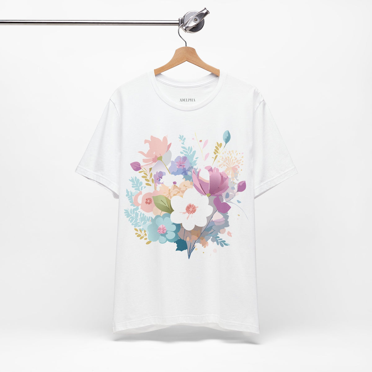 Floral Graphic Tee Shirt - Bella+Canvas Unisex 100 Cotton 42
