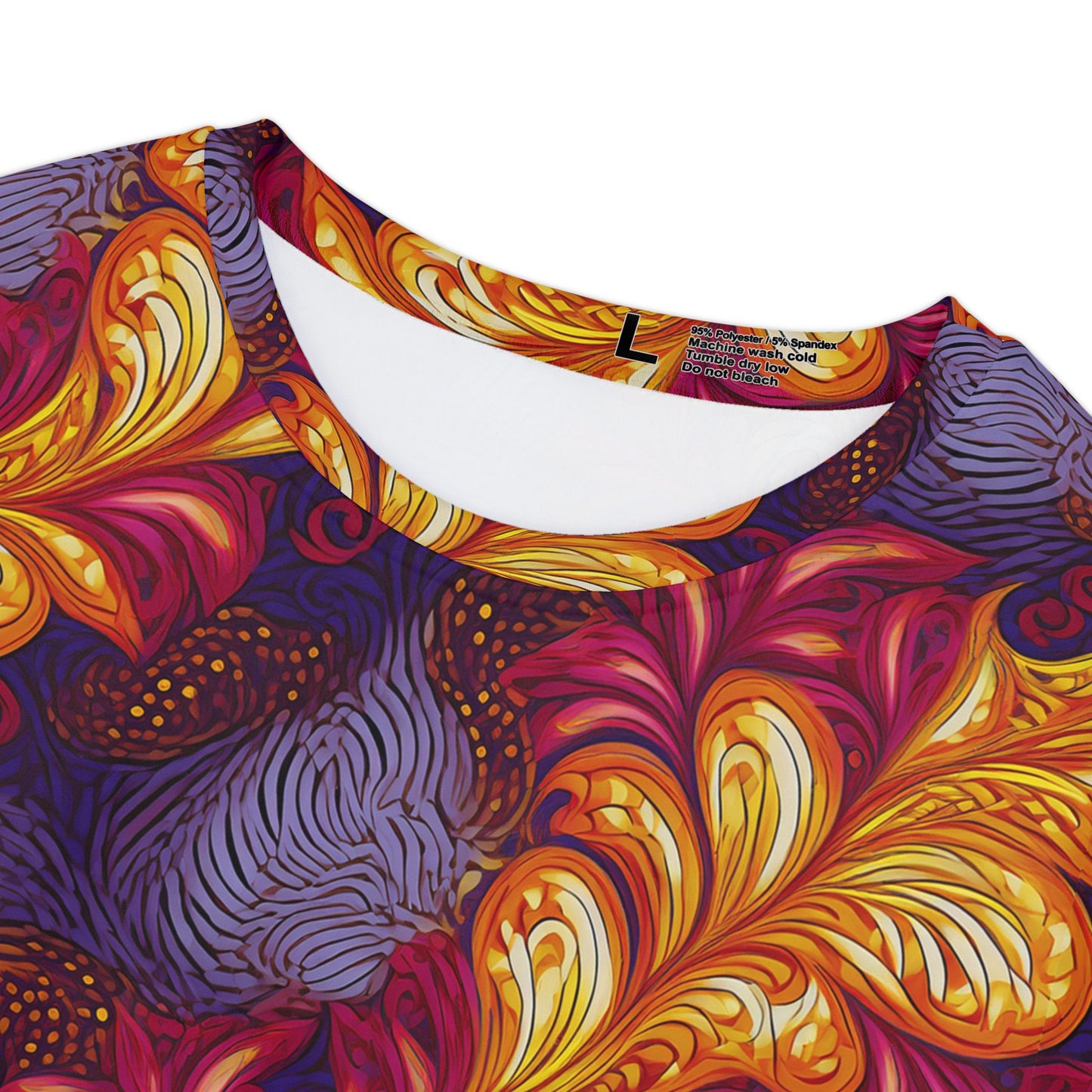 Women Poly Span T-Shirt with Floral Print