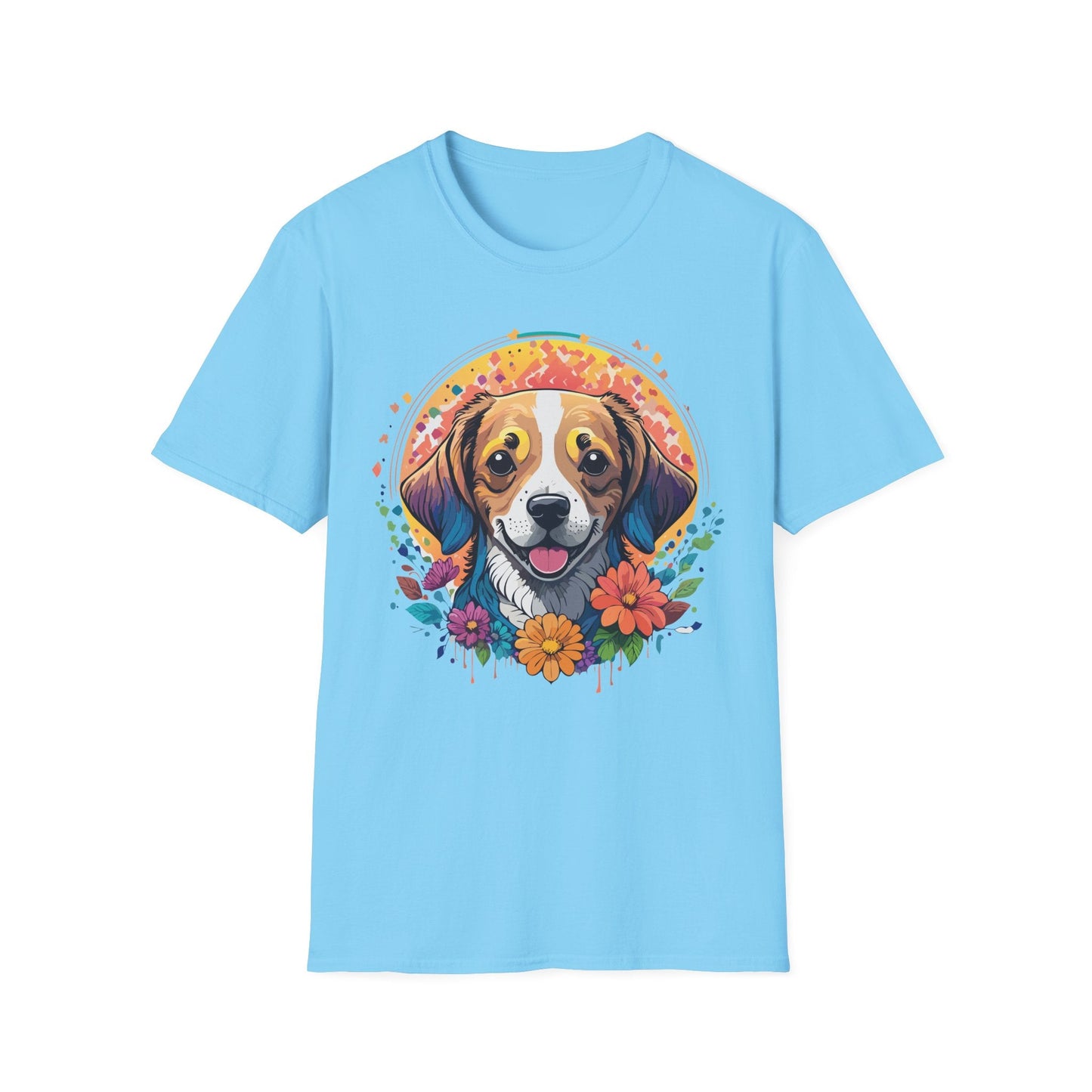 Dog Shirt Unisex Animal Tee Gildan 64000 Softstyle Ring Spun Cotton