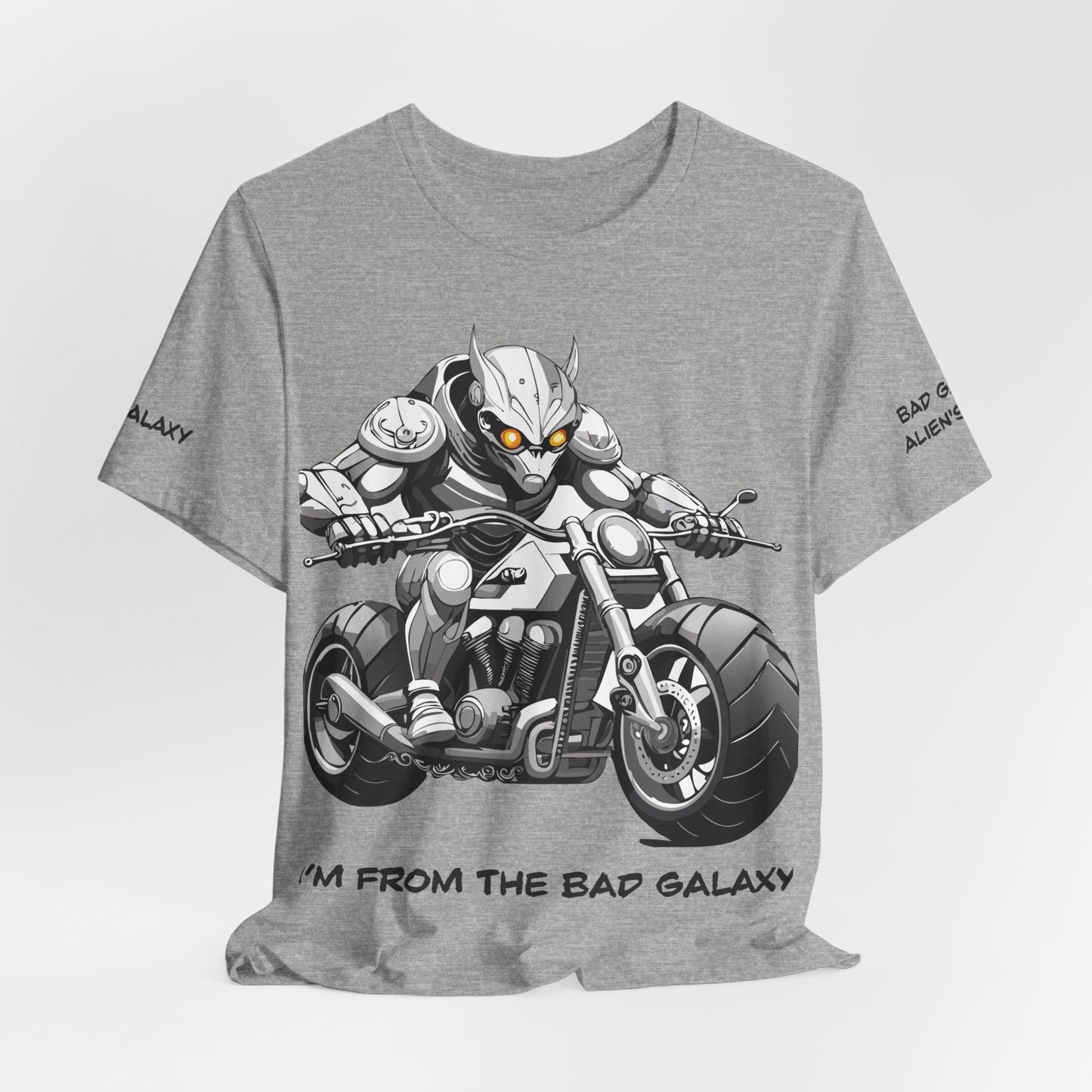 Alien Tee Shirt From Bad Galaxy USA Made To Order Cotton Tee With Eco Friendly Inks Now