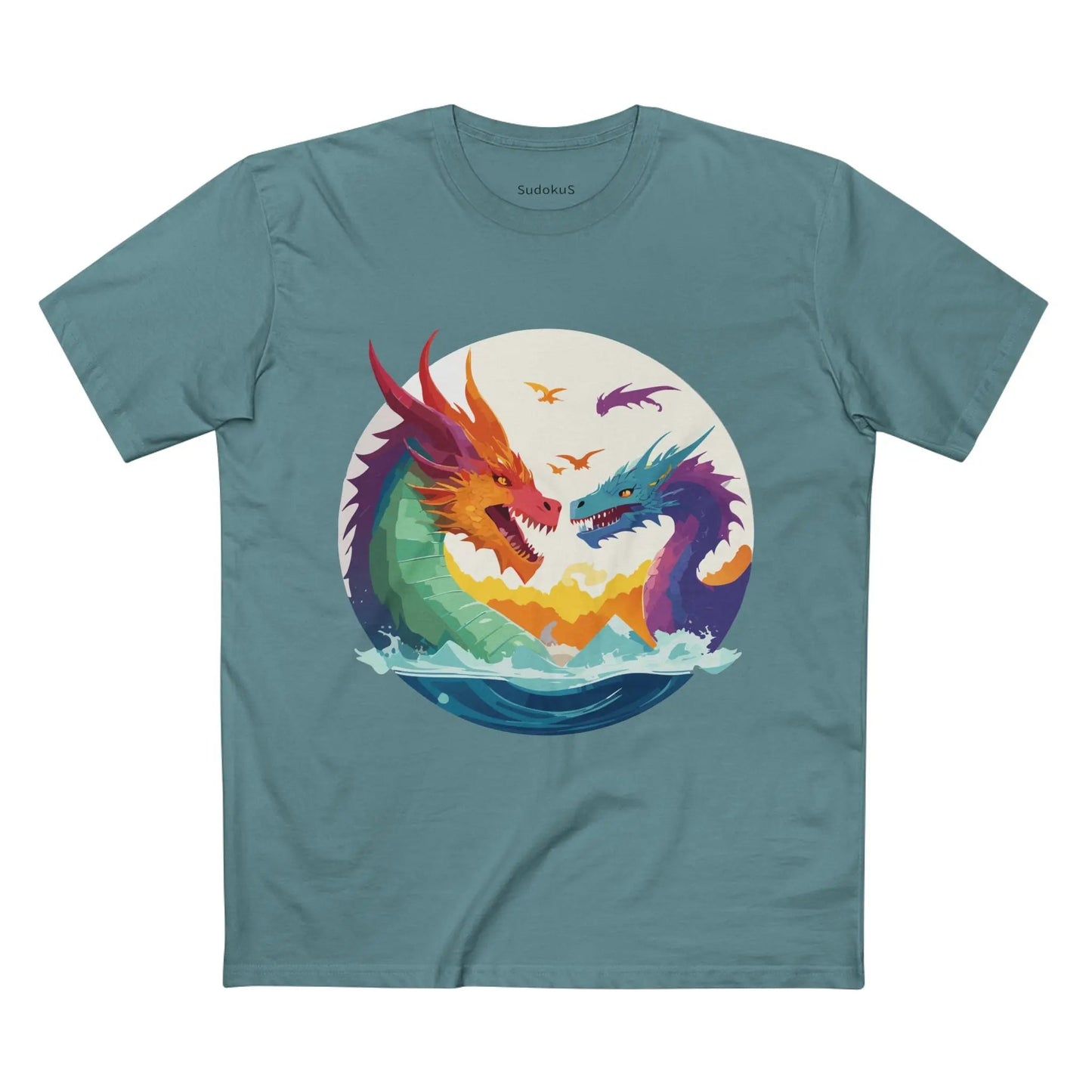 Dragon Graphic Unisex 100 Cotton Staple Tee 20