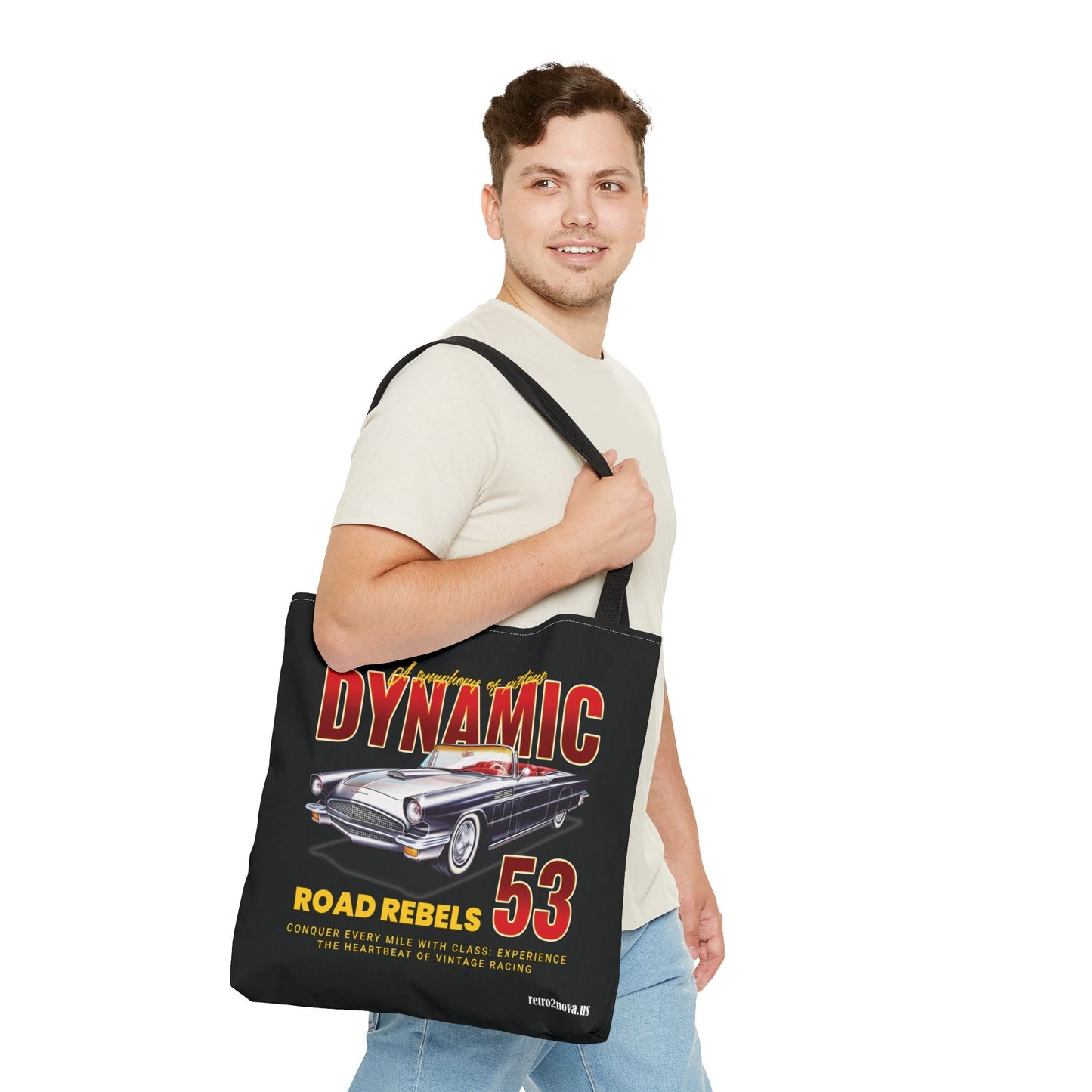 Classic Vintage Car Canvas Tote Bag By Retro2Nova Durable Everyday Carry For Work