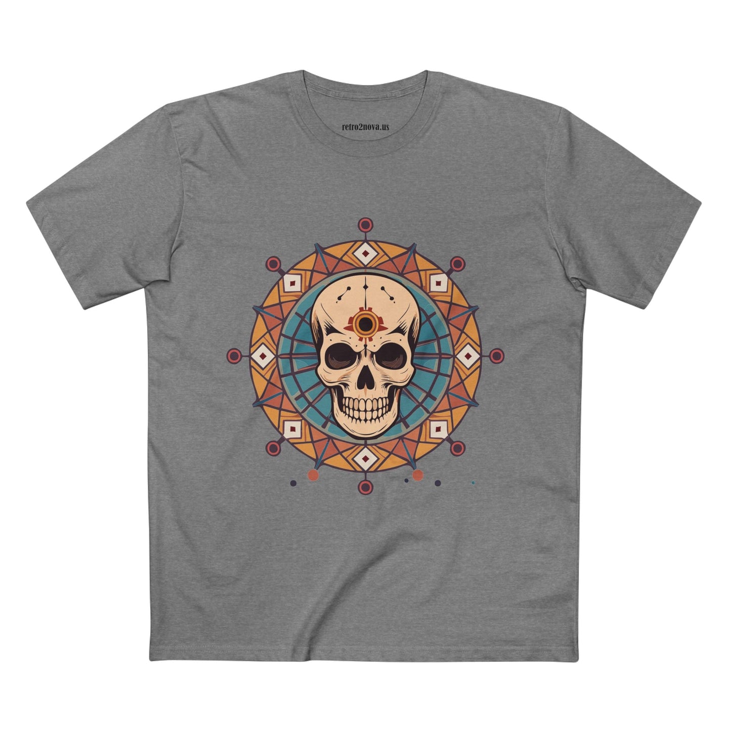 Skull And Skeleton Shirt Unisex Premium Cotton Tee Art Design From Retro2Nova SS54