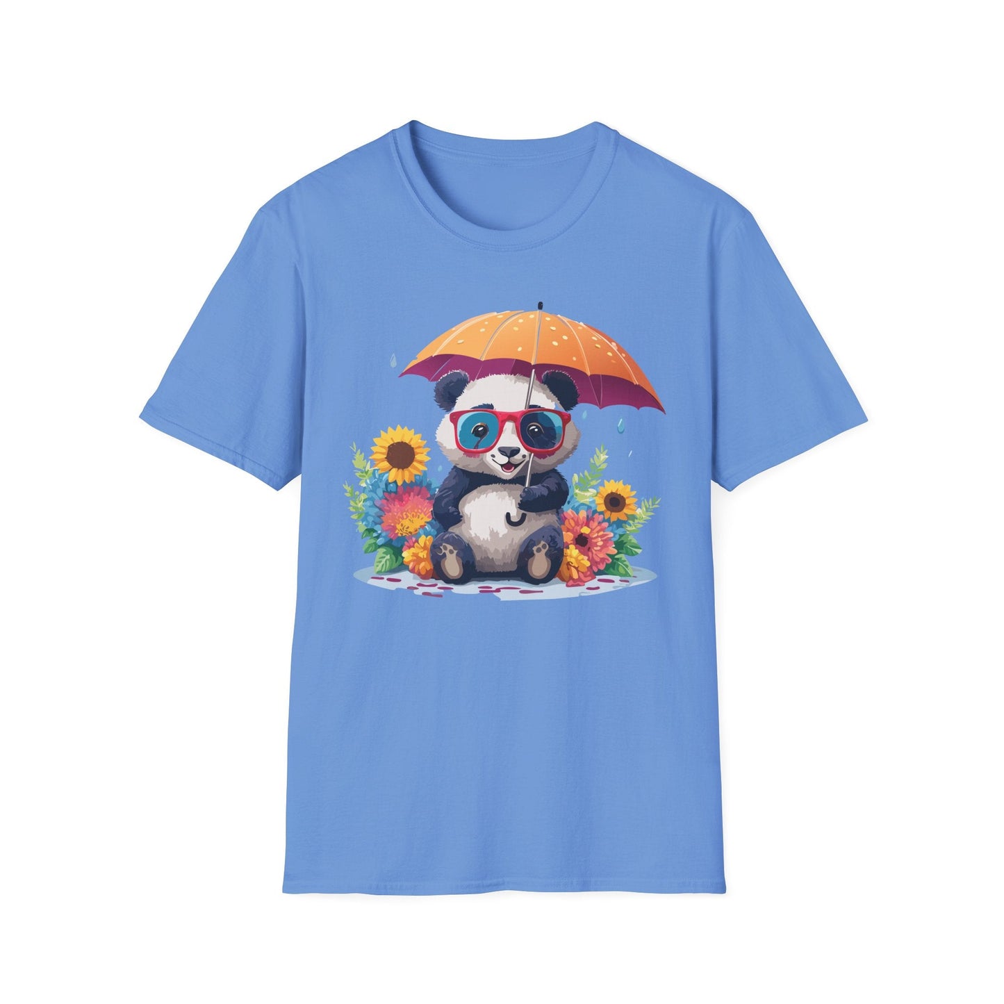 Panda Shirt Unisex Panda Tee Animal Graphic T Shirt Softstyle 64000 Cotton Breathable Everyday