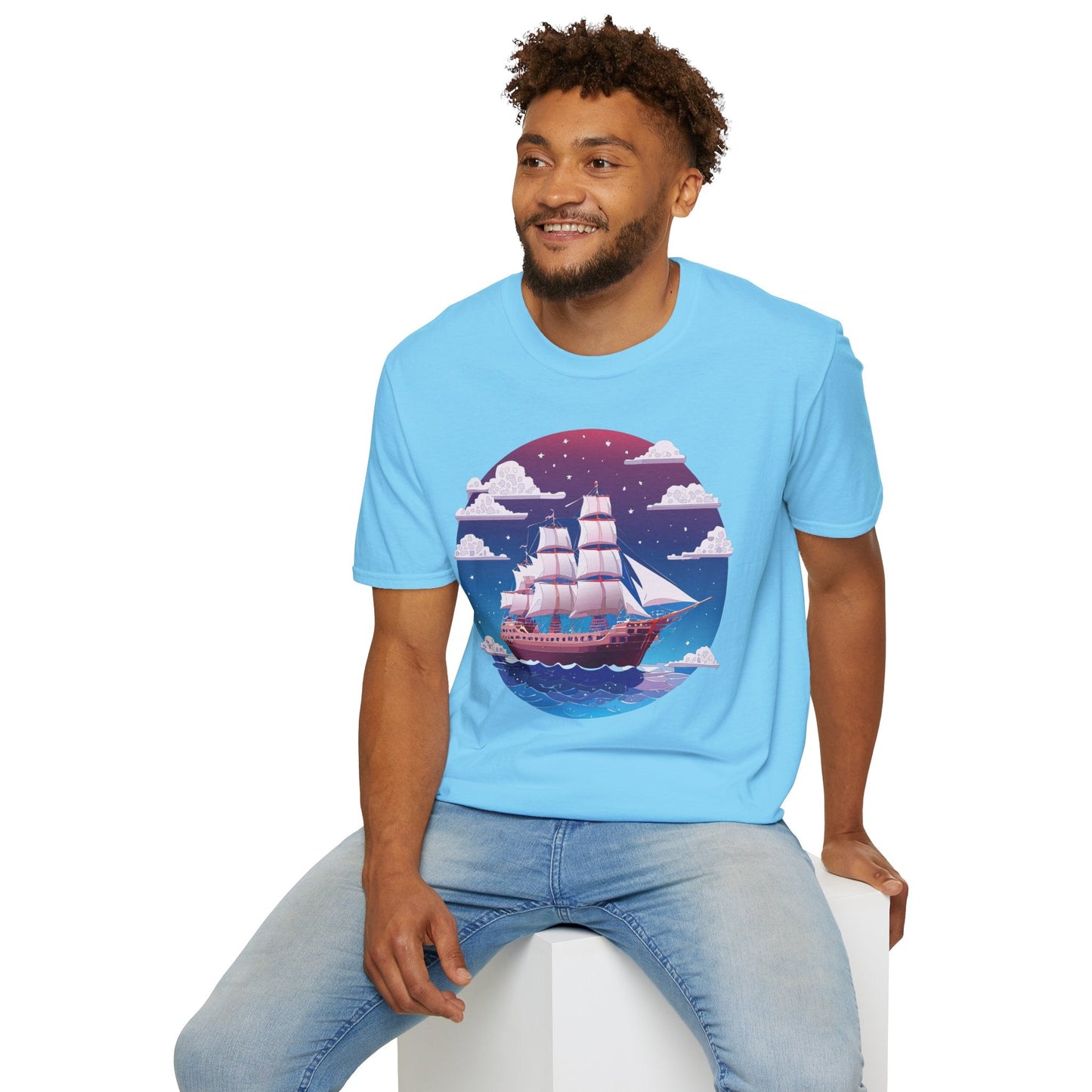 Ship T Shirt Frigate T Shirt Vessel Tee Shirt Unisex Softstyle 100 Percent Ring Spun Cotton
