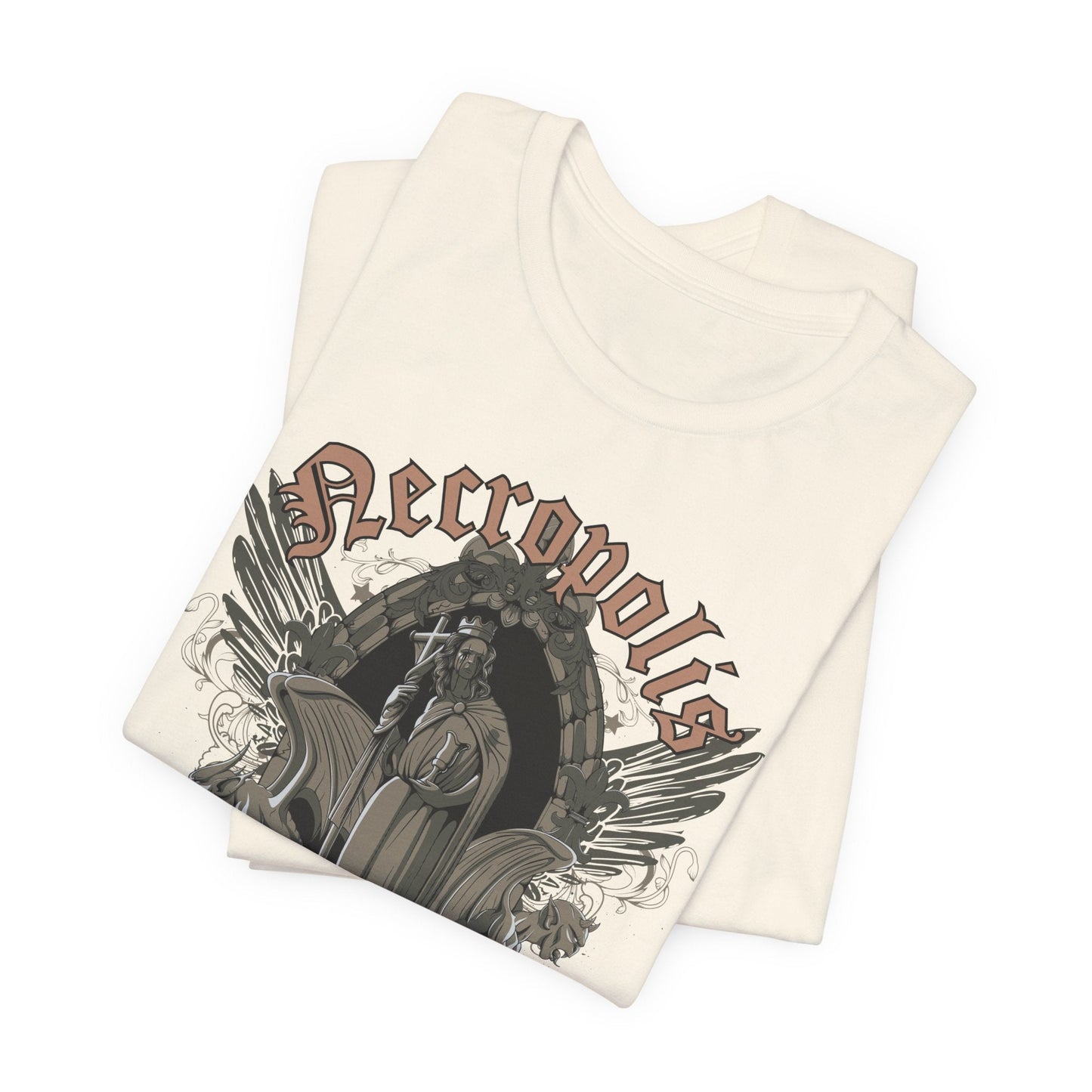 Gothic Skull Graphic Unisex Cotton T-Shirt r7