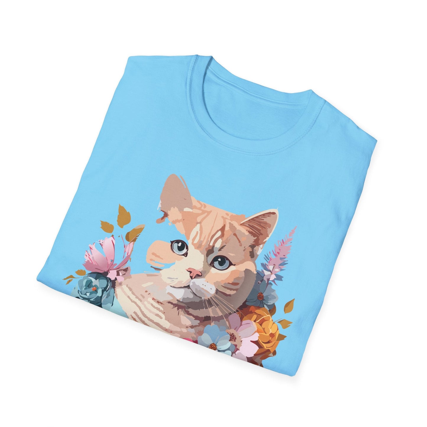 Cat Shirt Unisex Kitten Tee Softstyle Gildan 64000 Cotton Tee