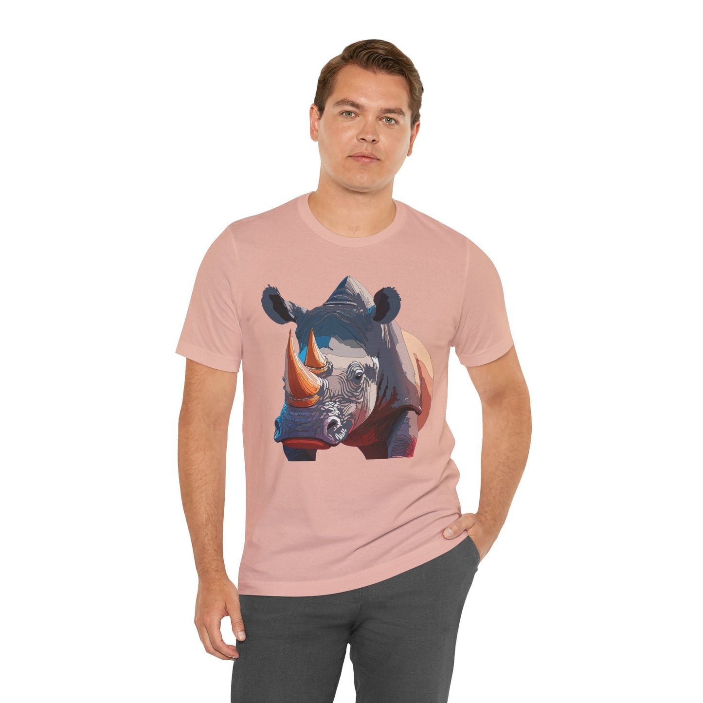 Unisex Animal Shirt Tee With Art Design Wild Animals Gildan Softstyle 64000 Graphic Tee
