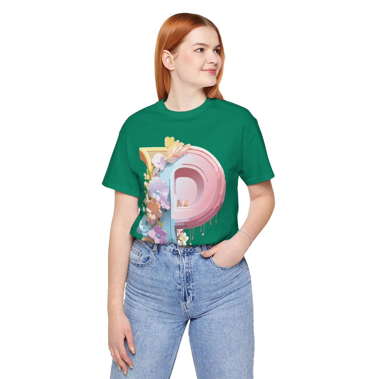 Letter P Shirt Graphic Tee Unisex Jersey Short Sleeve Adelpha Vintage Inspired Artwork