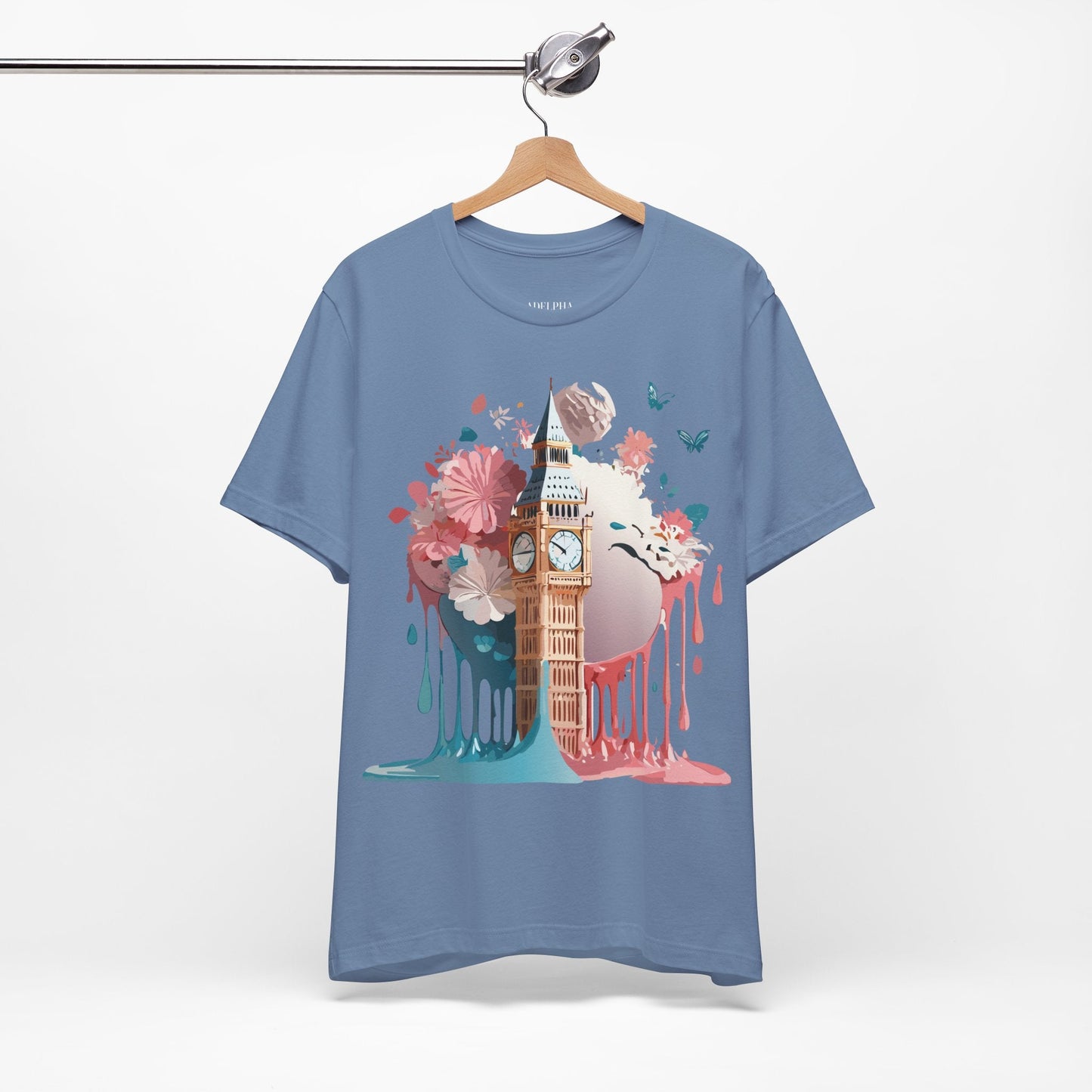 Adelpha London Graphic T Shirt Unisex Short Sleeve Tee For Everyday Style And Travel